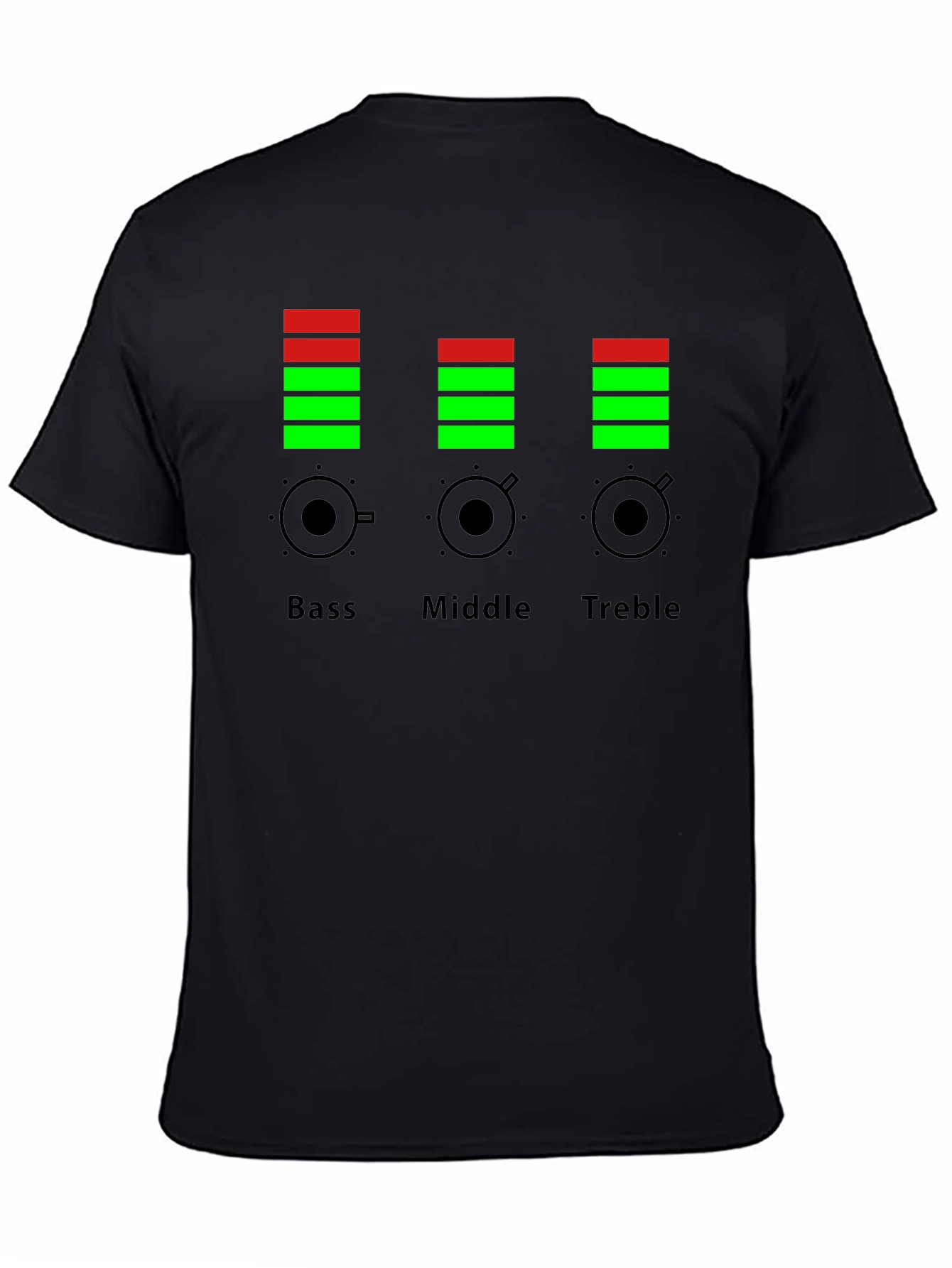 Bass Middle Treble Equalizer Graphic T-Shirt