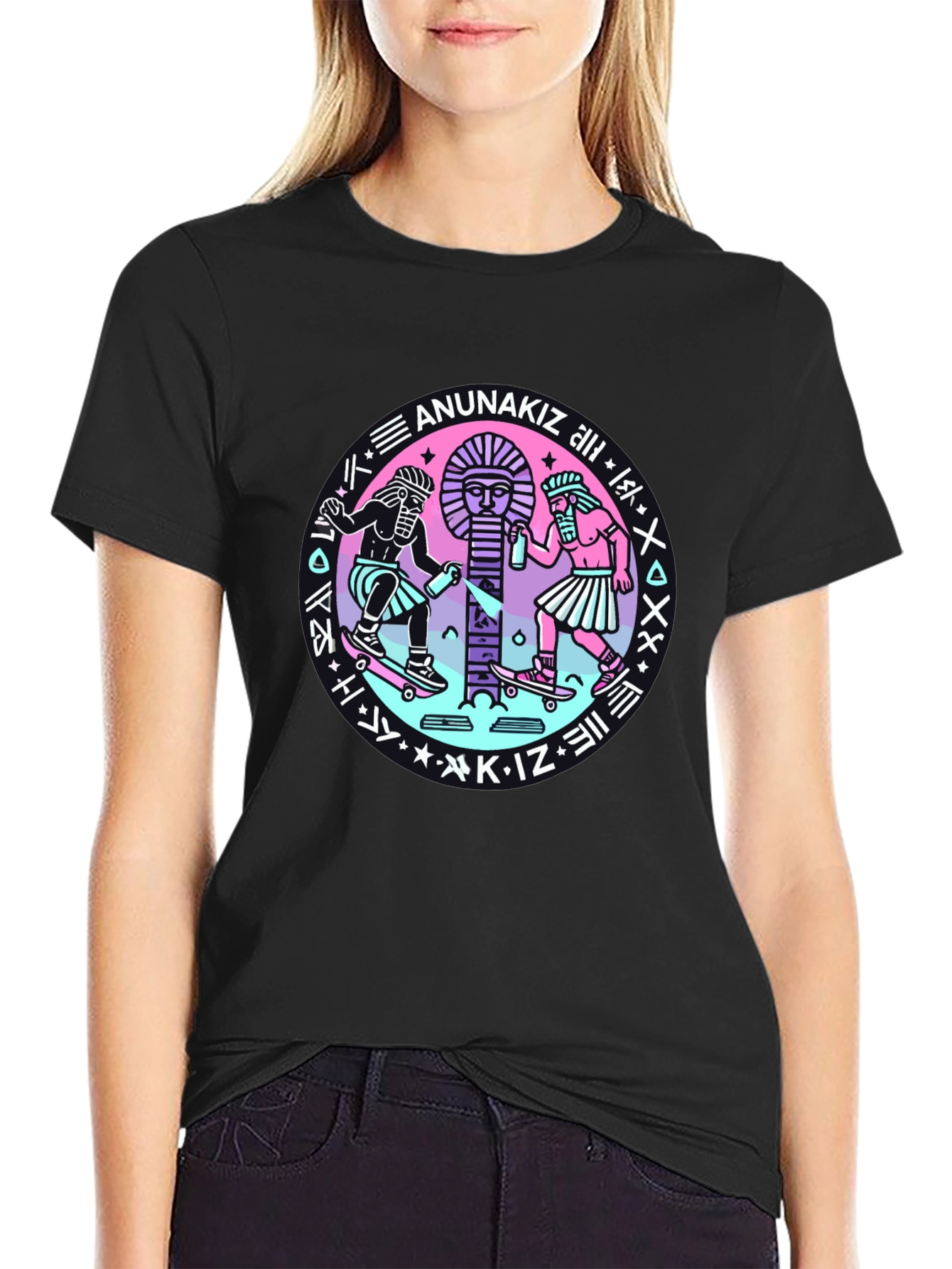 Anunakiz Graphic Tee - Black
