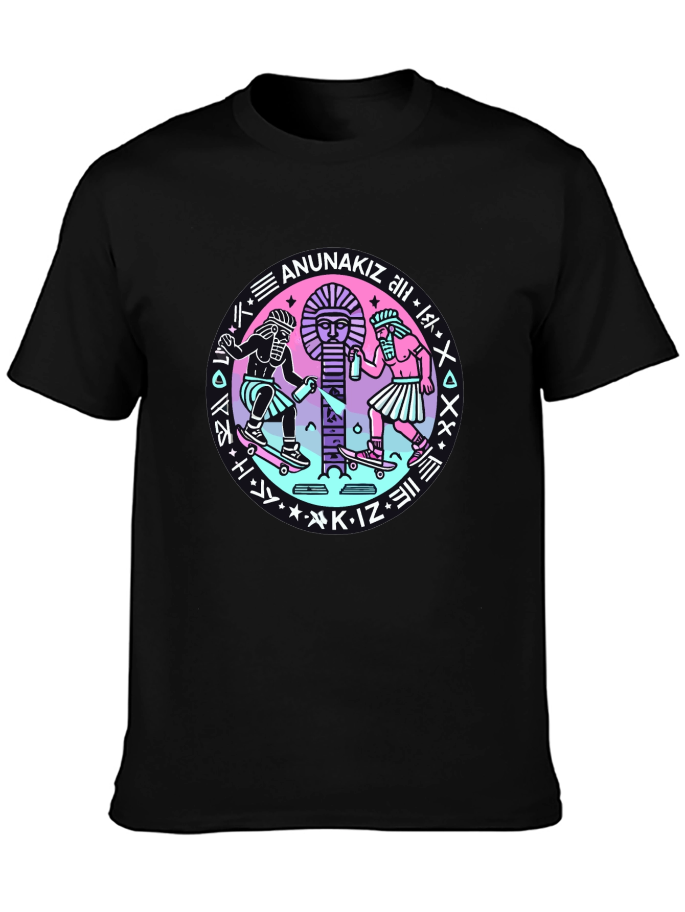Anunakiz Graphic Tee - Black