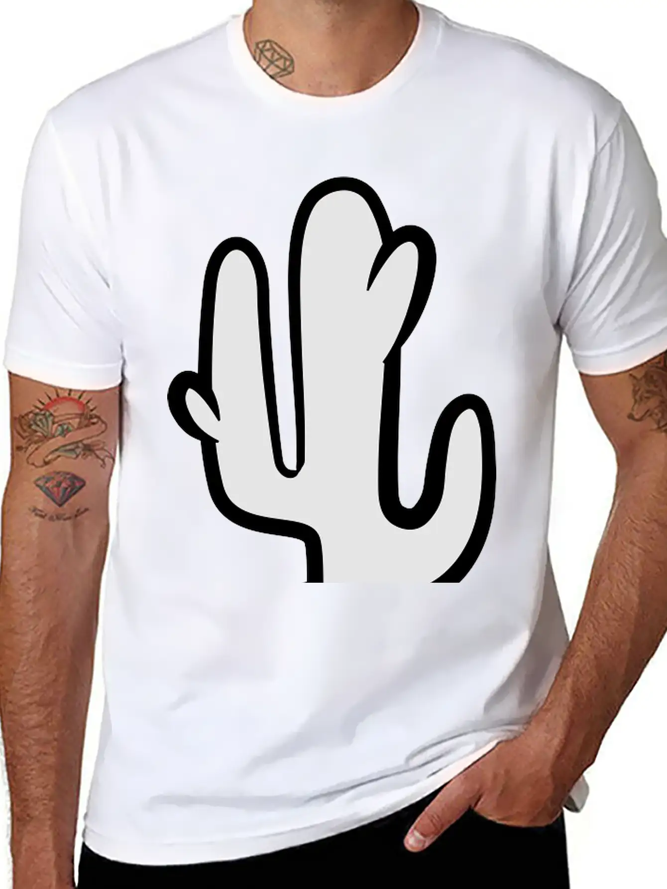 Cactus Unisex Casual T-Shirt – Clean Design For Daily Comfort