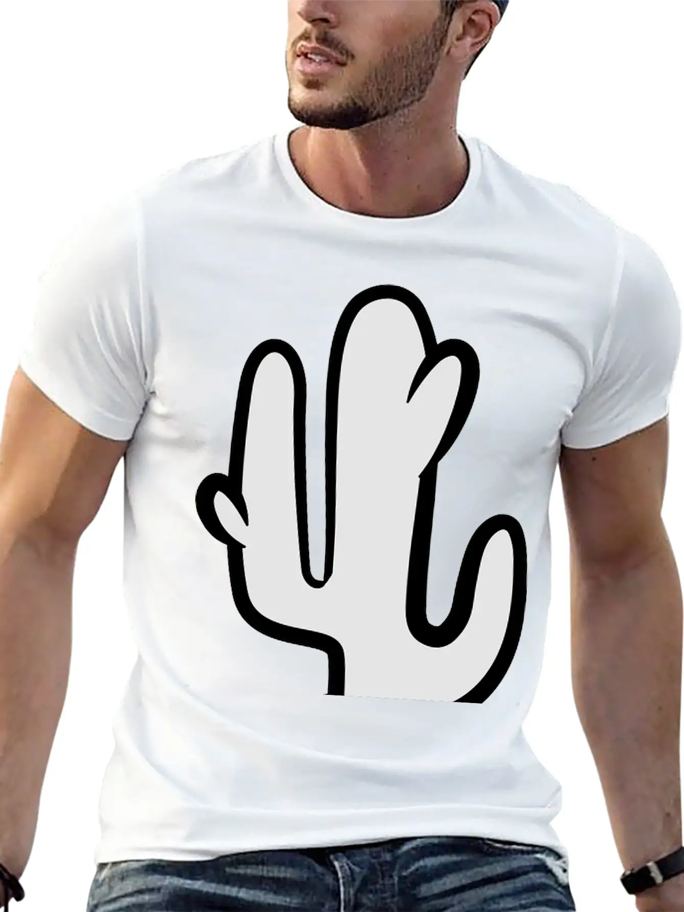 Cactus Unisex Casual T-Shirt – Clean Design For Daily Comfort