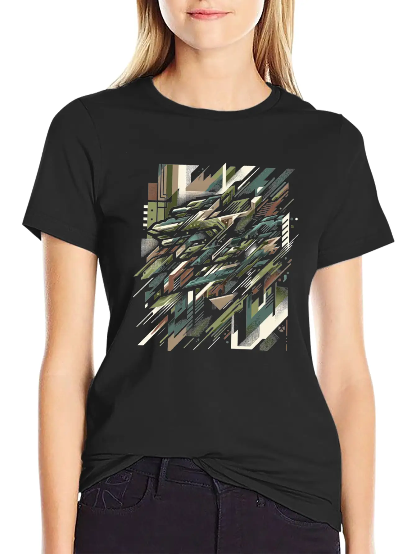 Camouflage Burst Unisex Casual T-Shirt – Clean Design For Daily Comfort