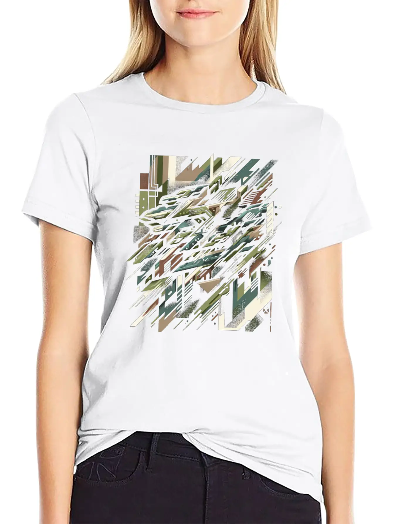Camouflage Burst Unisex Casual T-Shirt – Clean Design For Daily Comfort