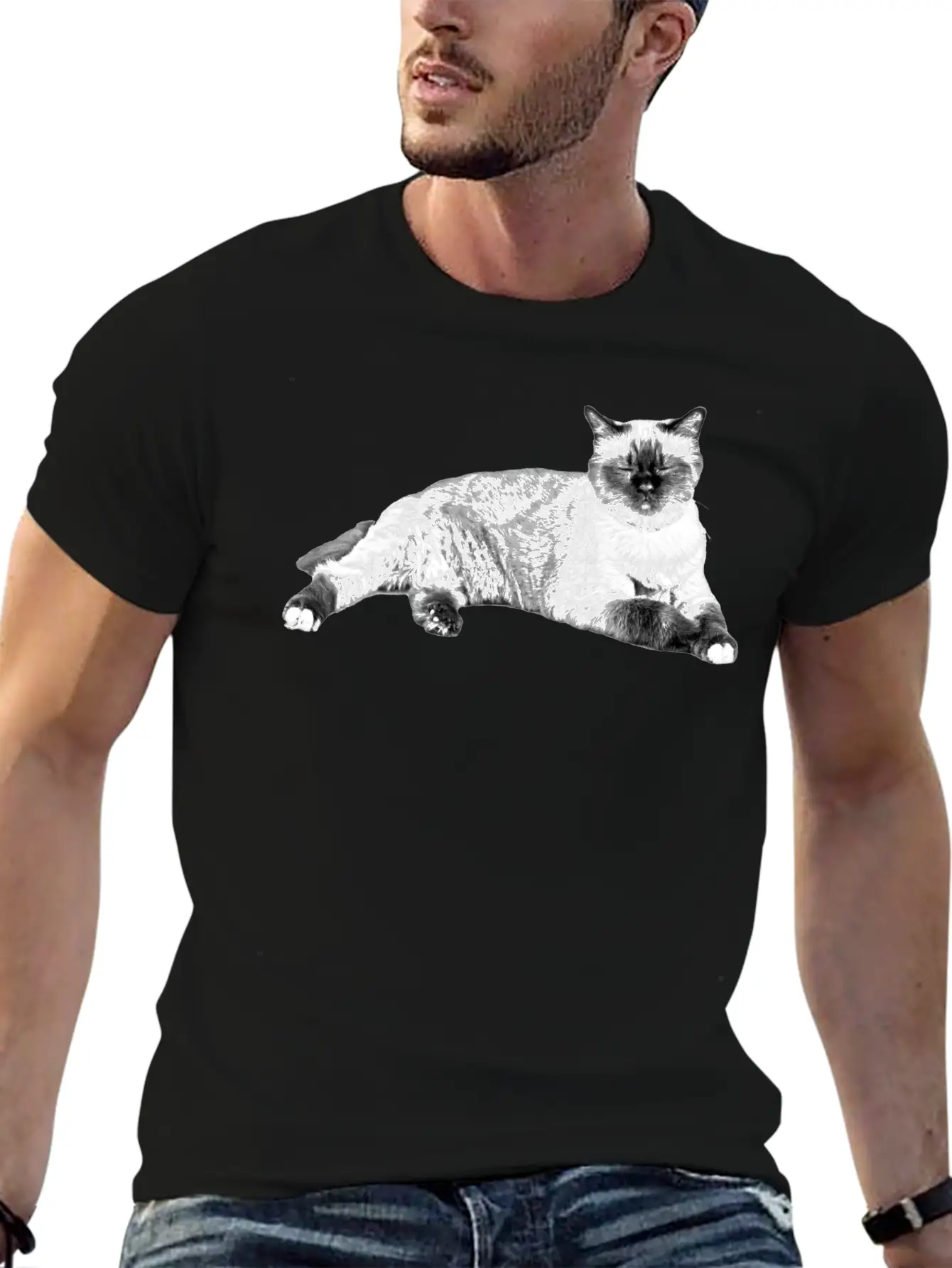 Cats Sleeping Unisex Casual T-Shirt – Clean Design For Daily Comfort