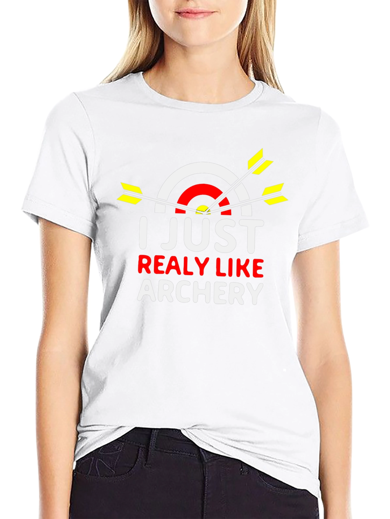 I Just Really Like Archery Black T-Shirt