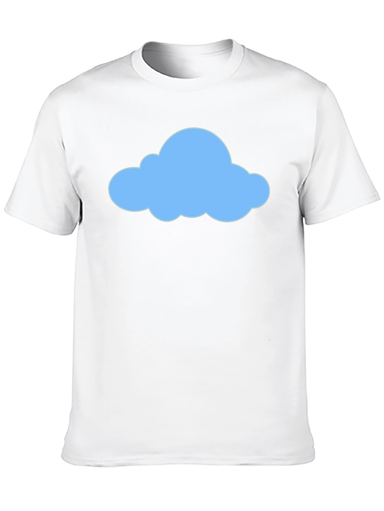 Cloud Graphic Tee - Mens Casual Black T-Shirt