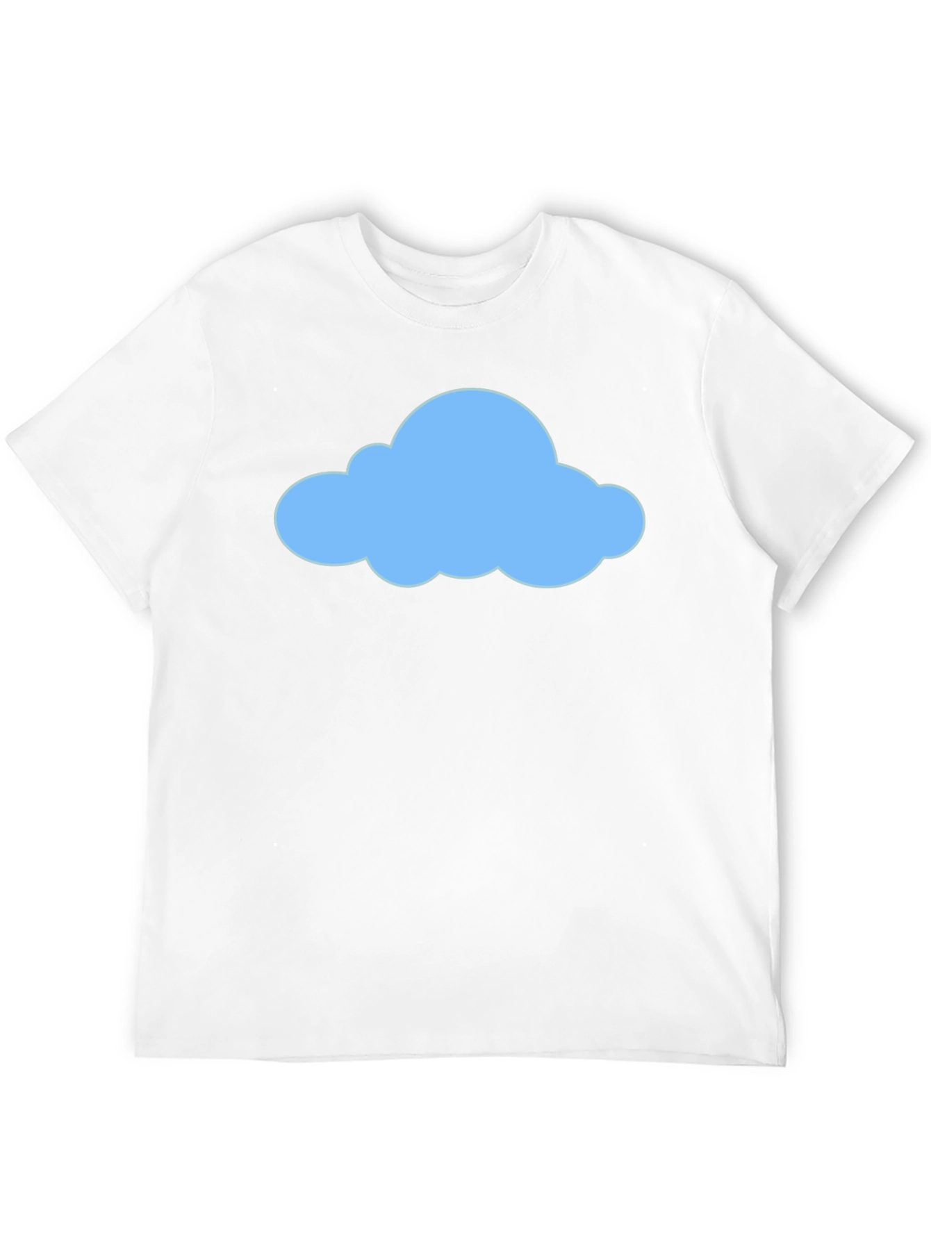 Cloud Graphic Tee - Mens Casual Black T-Shirt