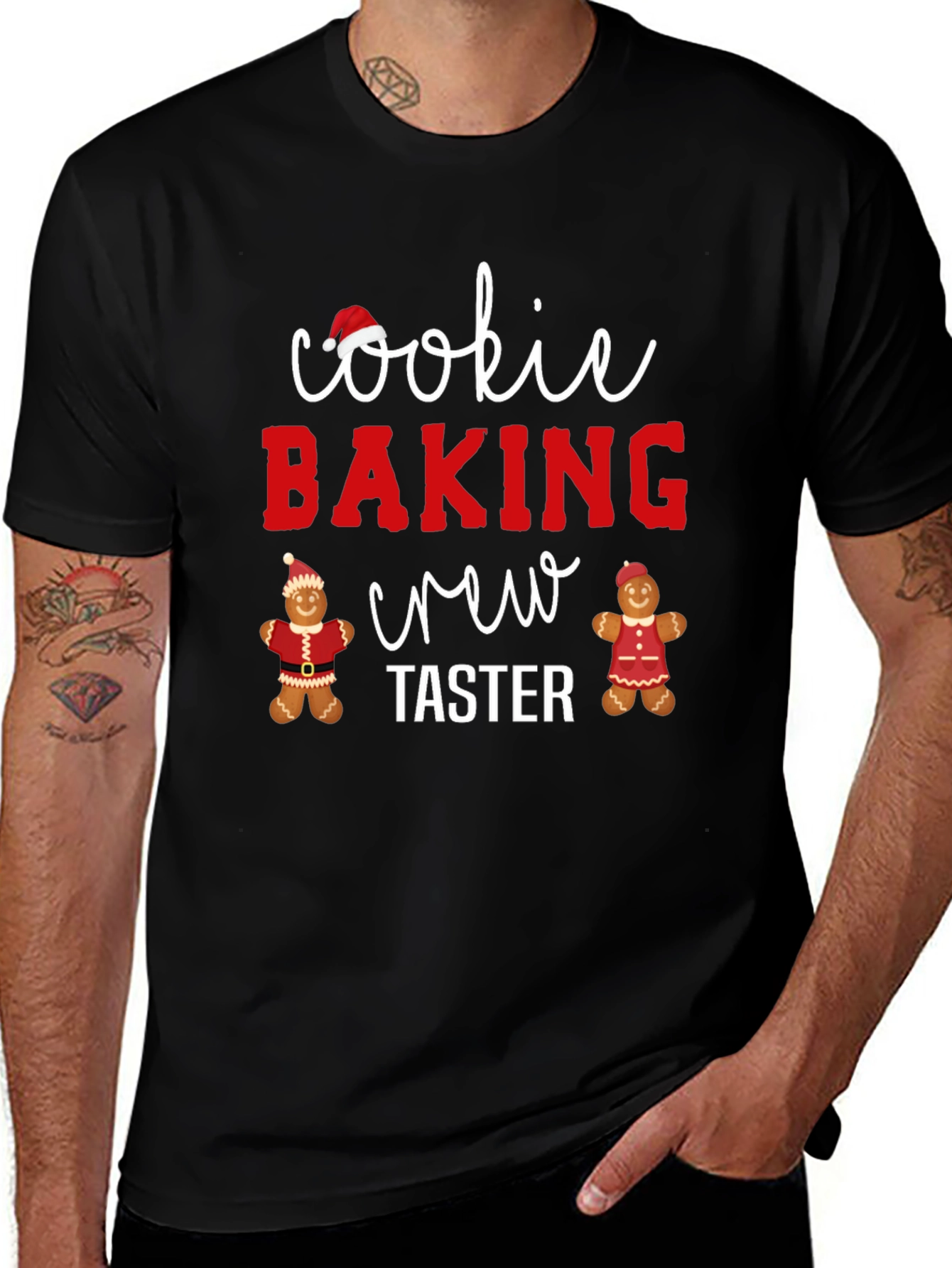 Cookie Baking Crew Taster Christmas Holiday Tee