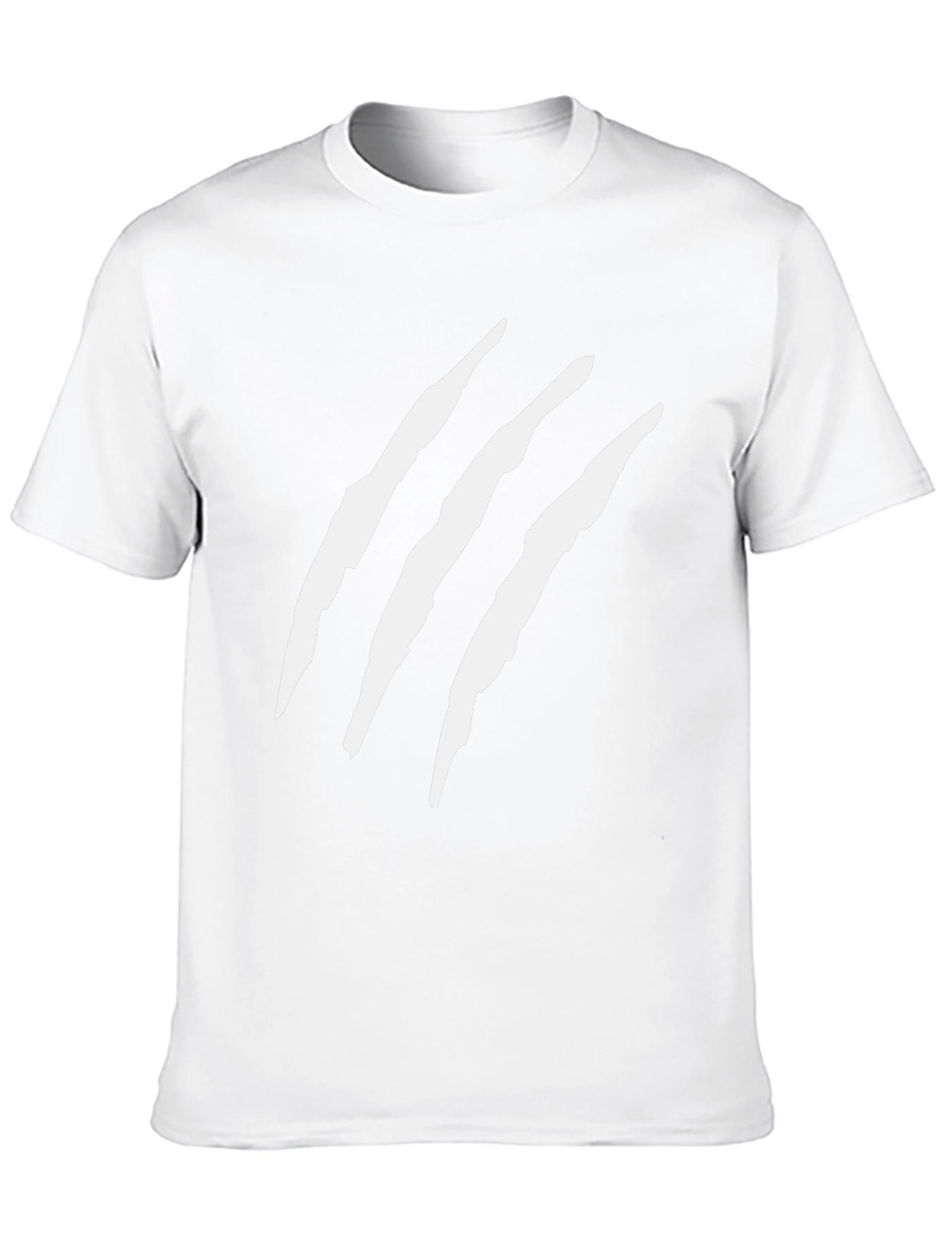 Claw Mark Graphic Tee - Edgy Black T-Shirt