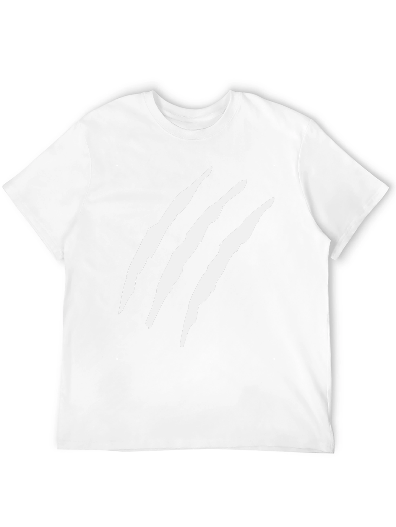 Claw Mark Graphic Tee - Edgy Black T-Shirt