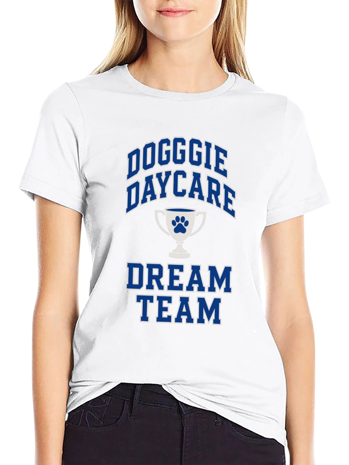 Doggie Daycare Dream Team Black Graphic T-Shirt