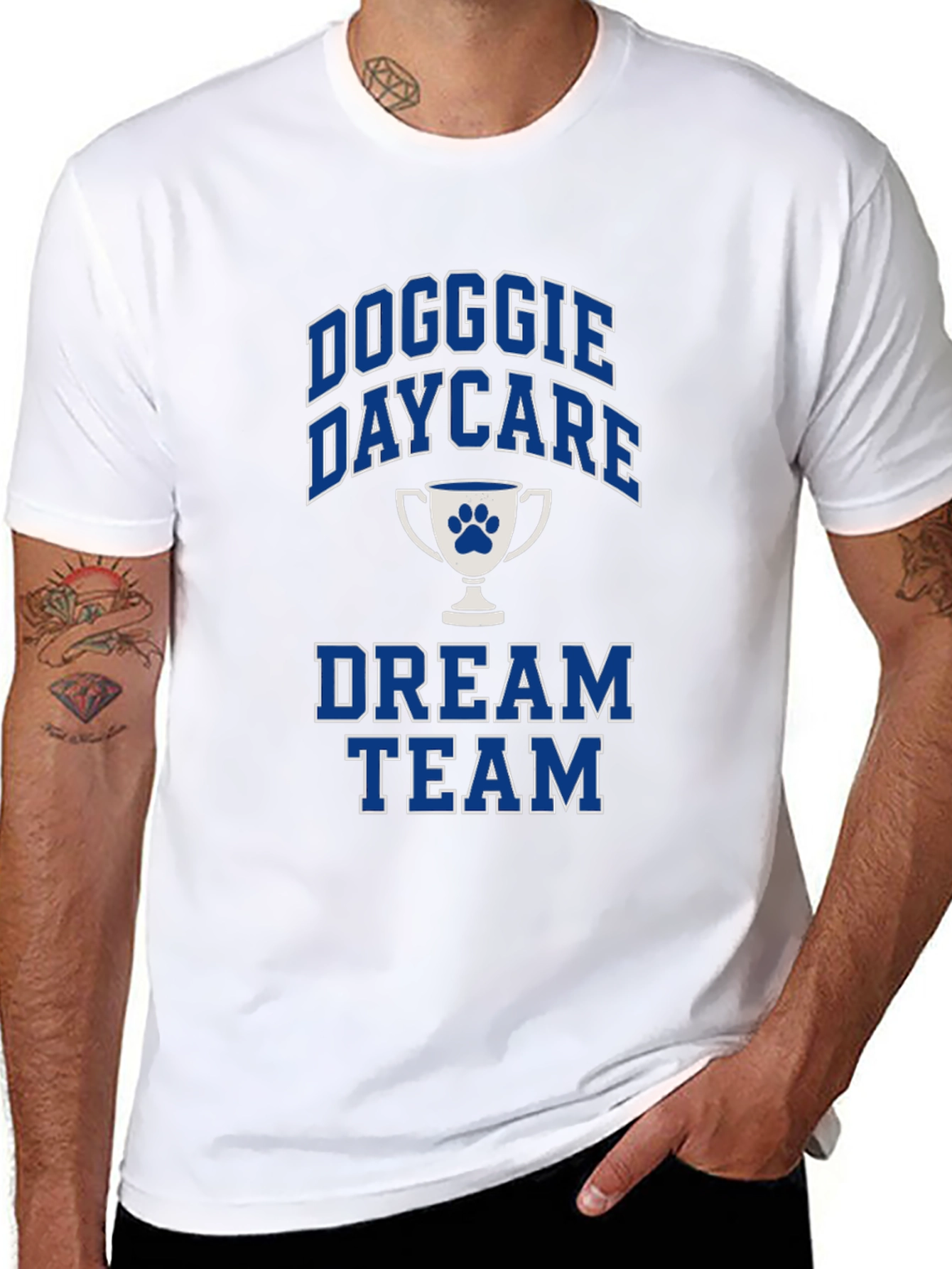 Doggie Daycare Dream Team Black Graphic T-Shirt