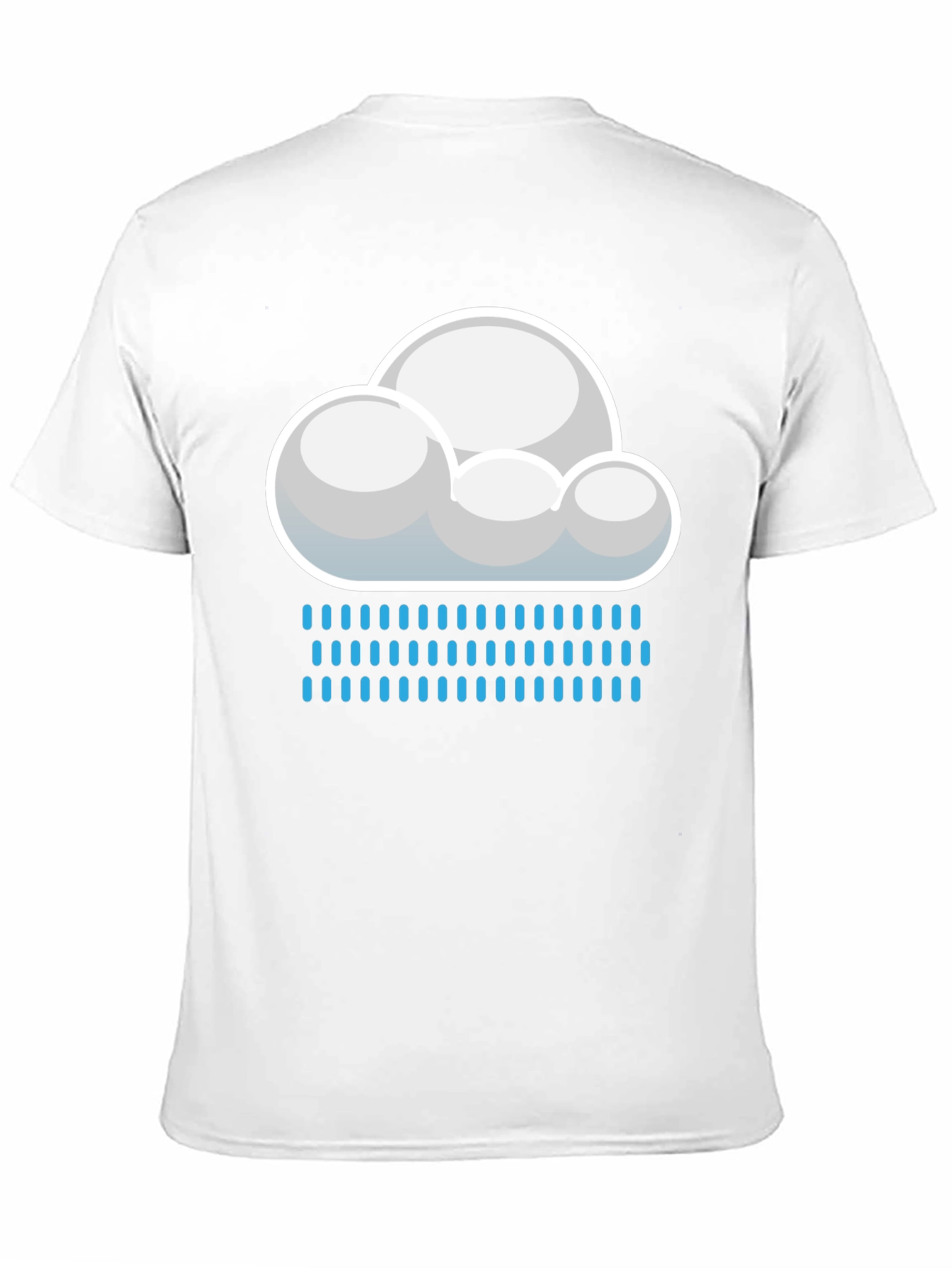 Cloudy Rain Day Graphic Tee - Weather Shirt