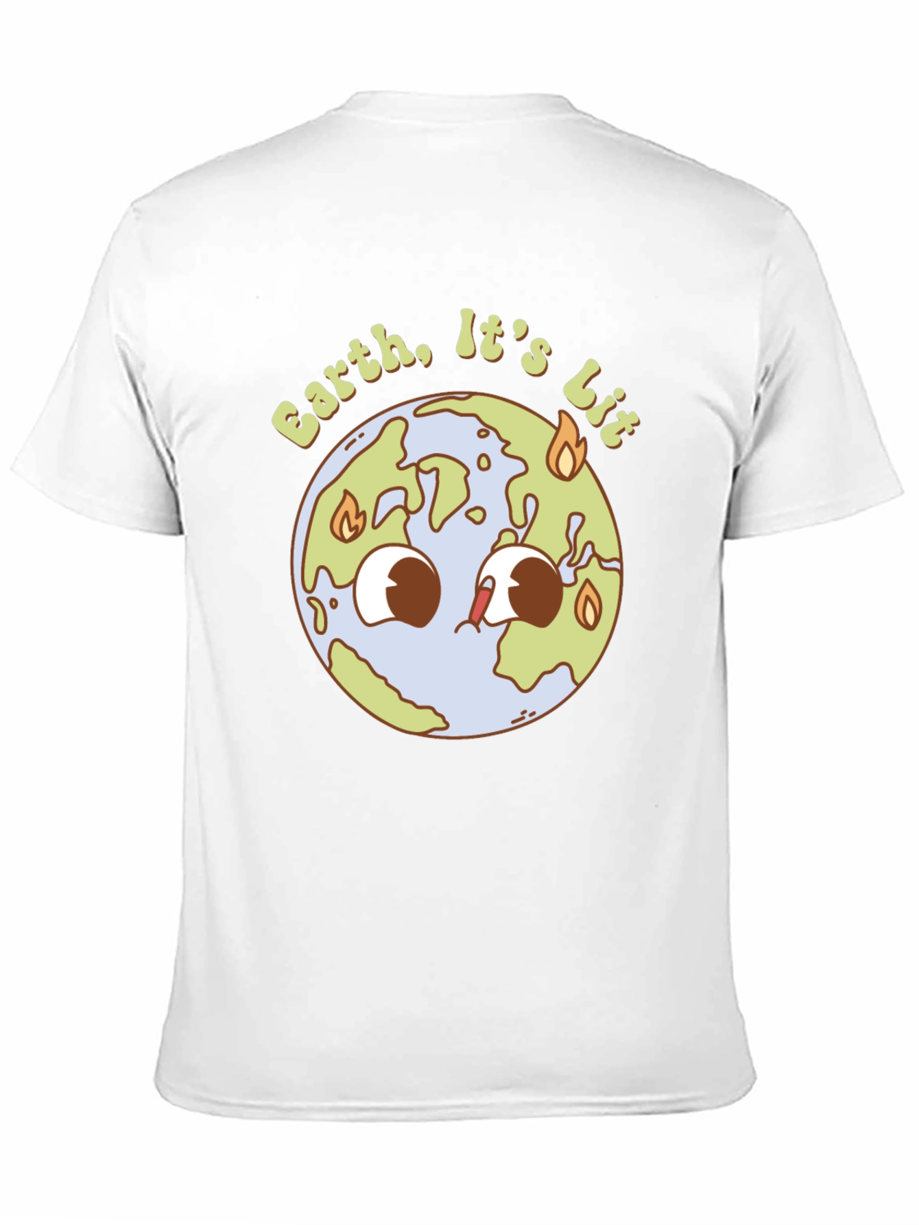 Earth is Lit T-Shirt - Black Graphic Tee