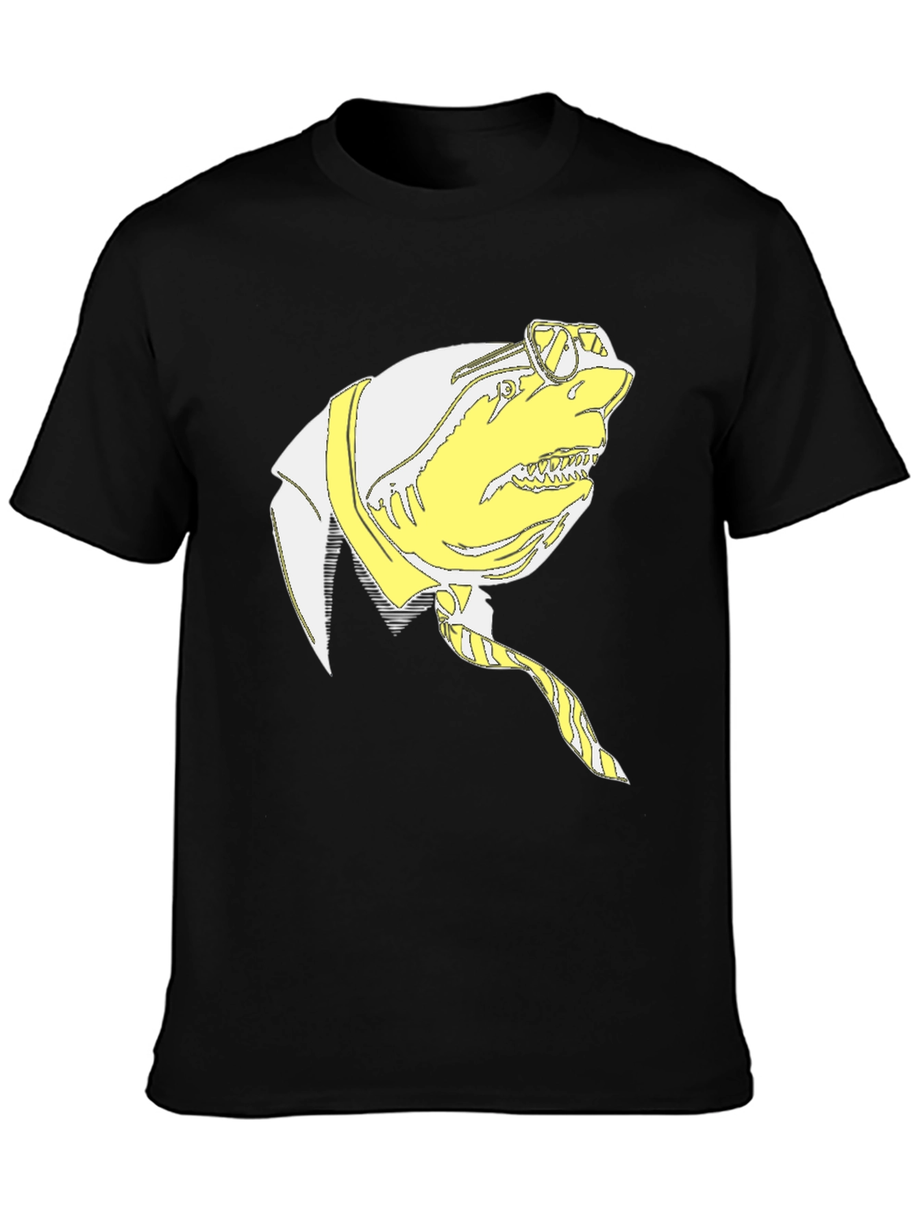 Shark with a Suit T-Shirt - Novelty Graphic Tee
