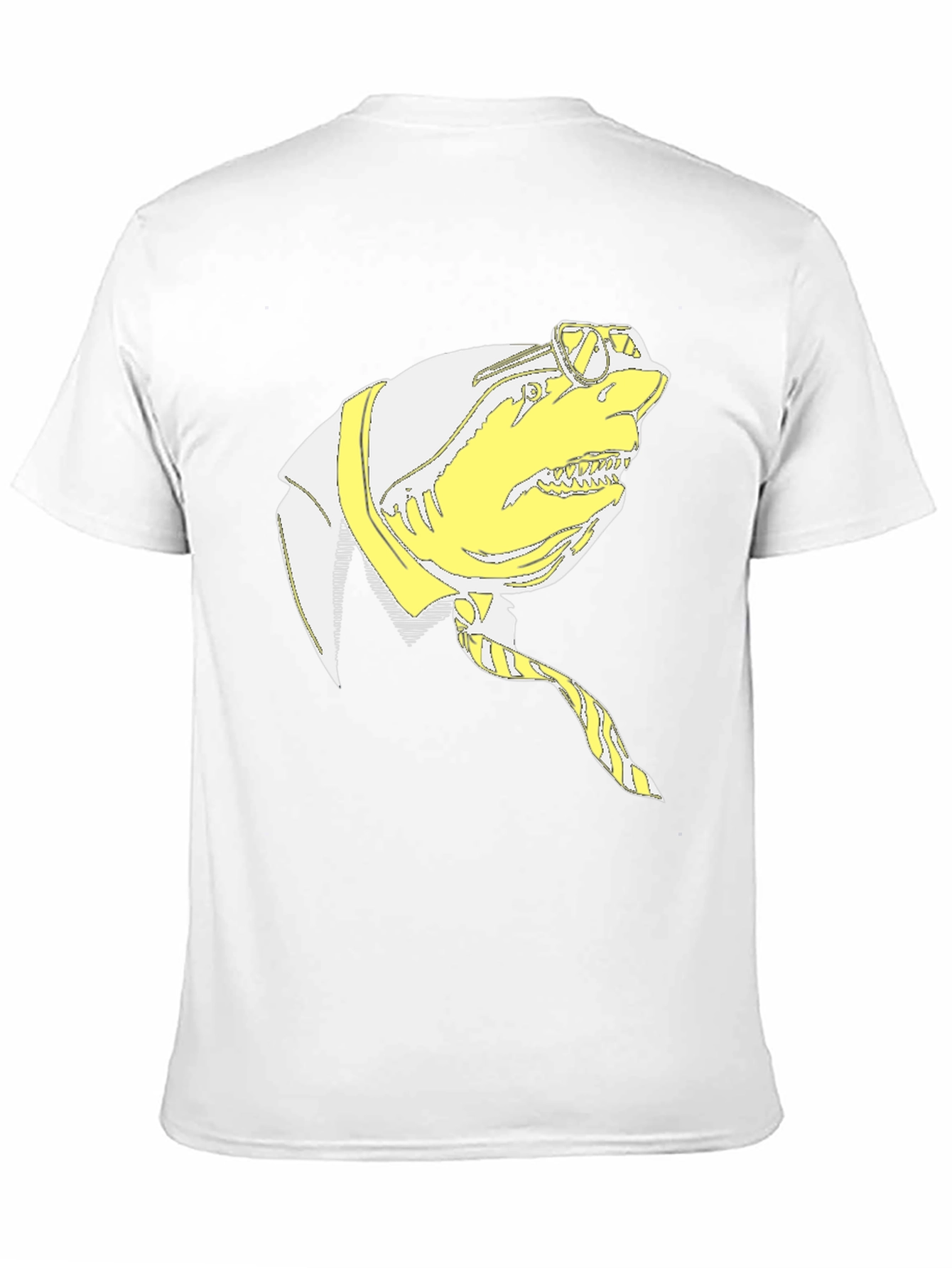Shark with a Suit T-Shirt - Novelty Graphic Tee