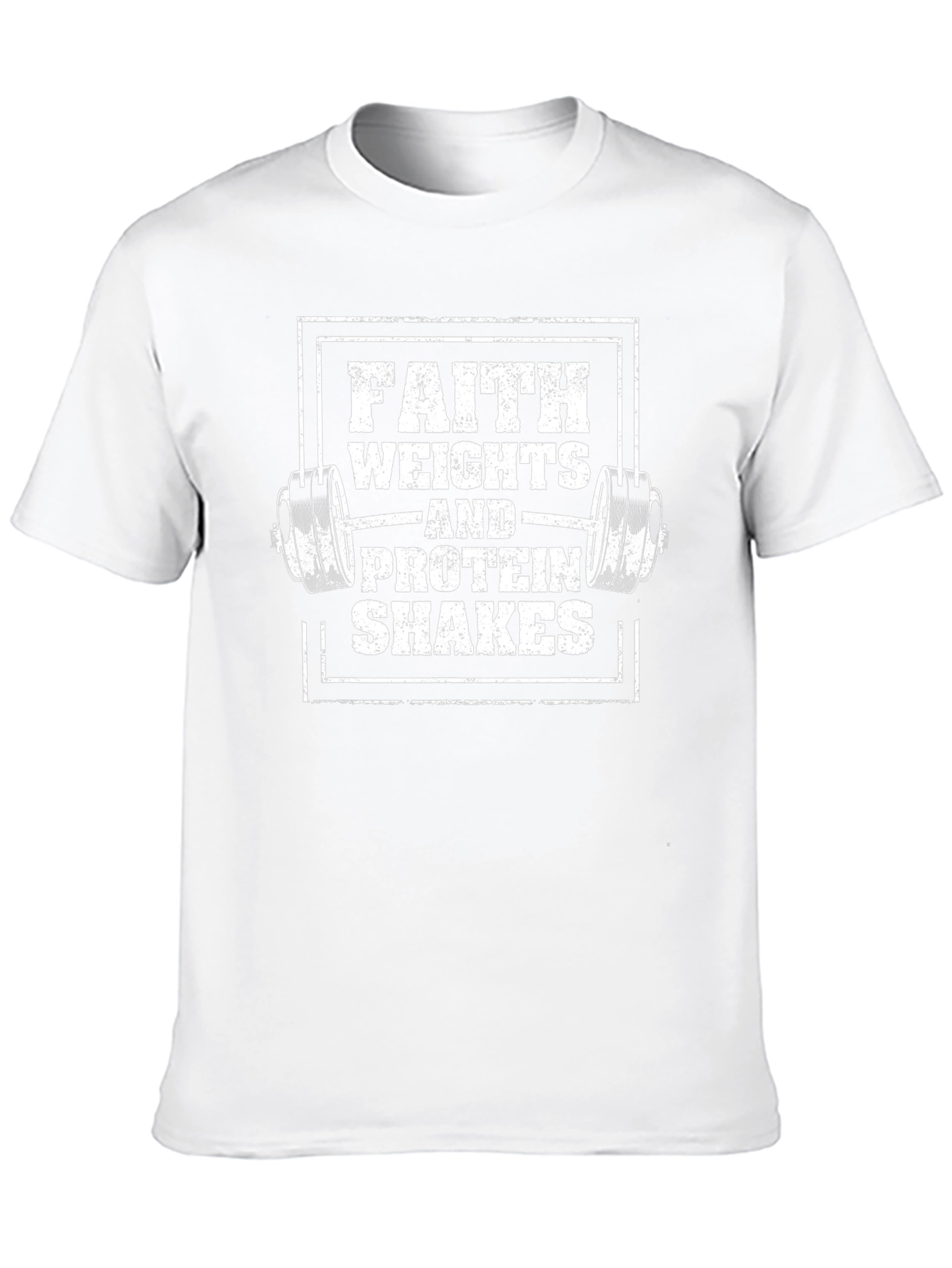 Faith Weights & Protein Shakes Black T-Shirt