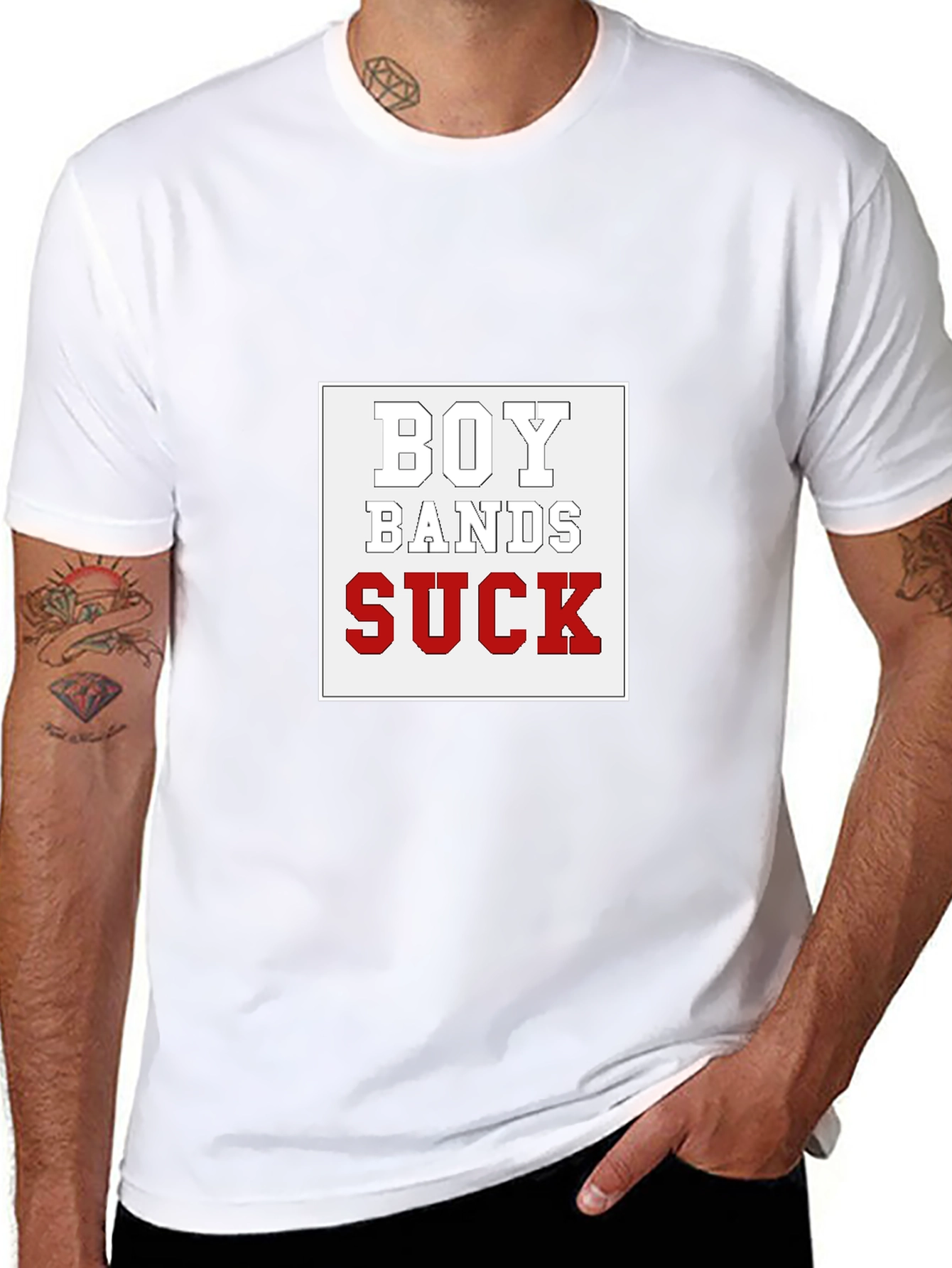 Boy Bands Suck Graphic T-Shirt - Unisex