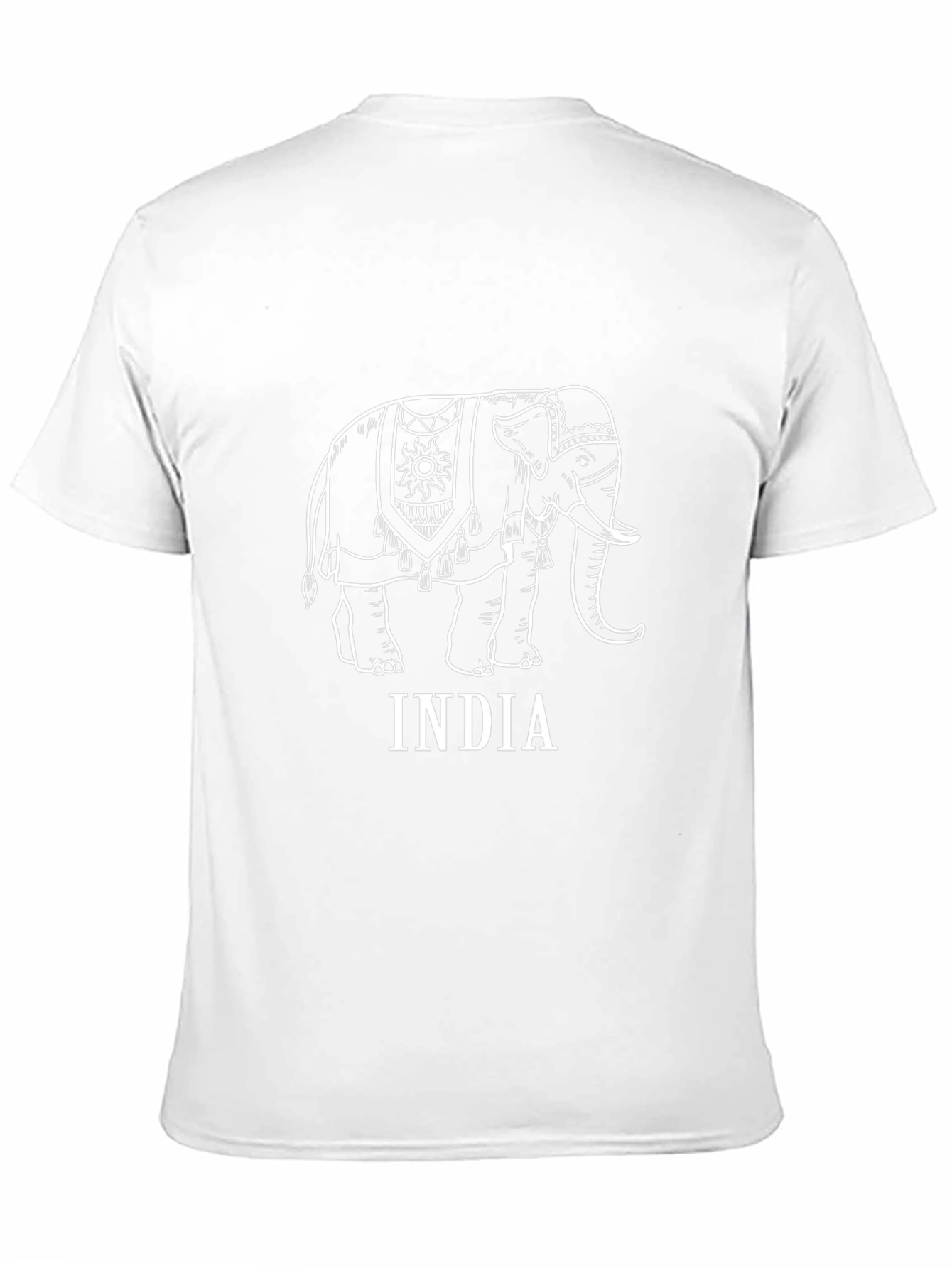 India Elephant Graphic T-Shirt - Stylish Black Cotton Tee