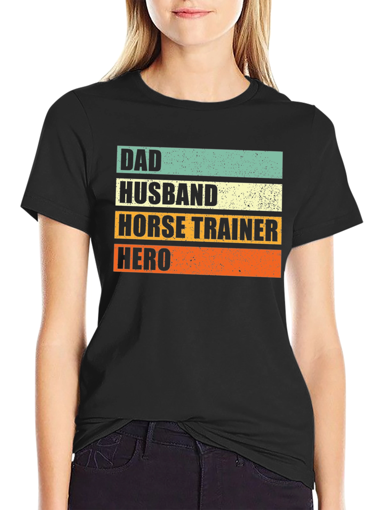 Dad Husband Horse Trainer Hero T-Shirt