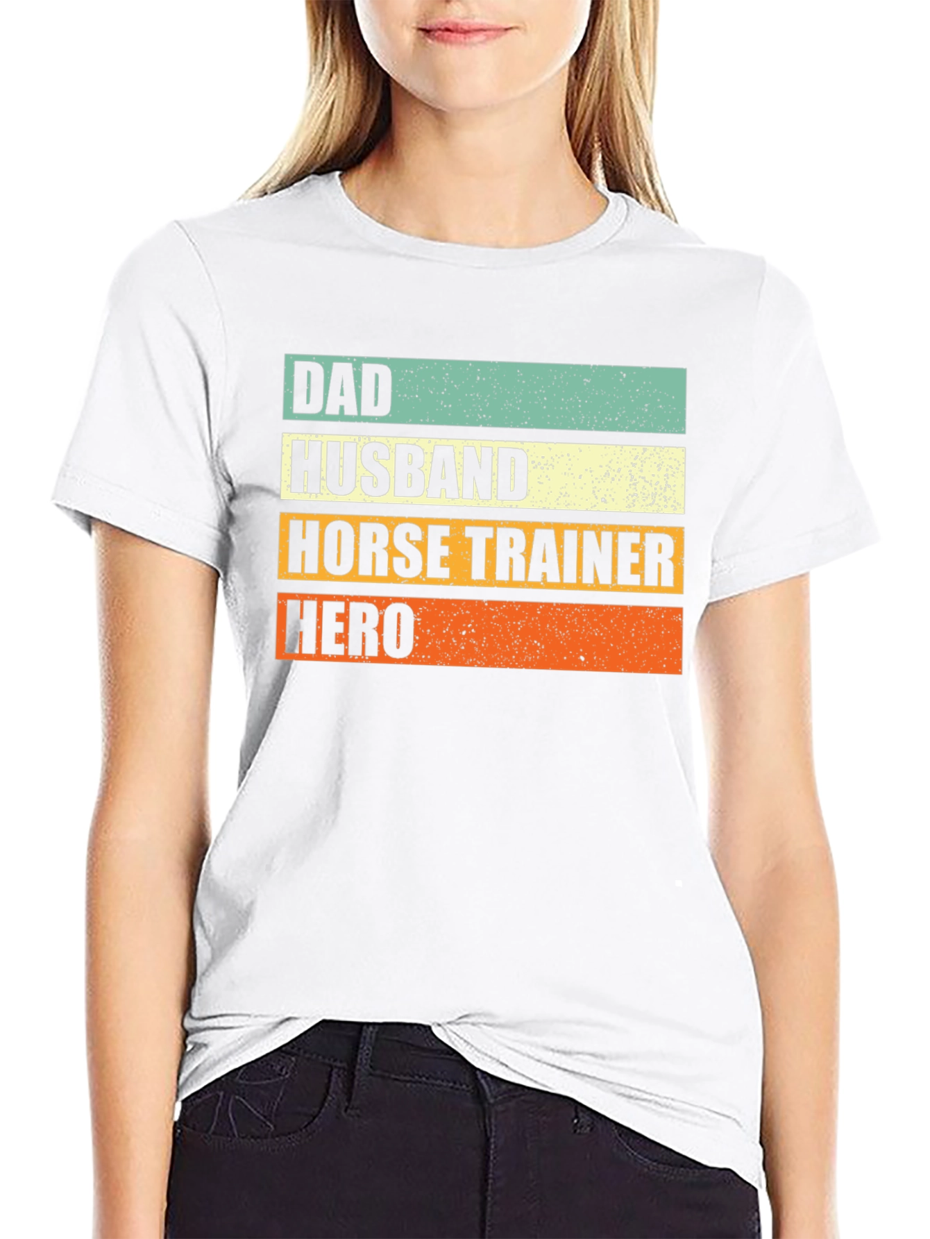 Dad Husband Horse Trainer Hero T-Shirt