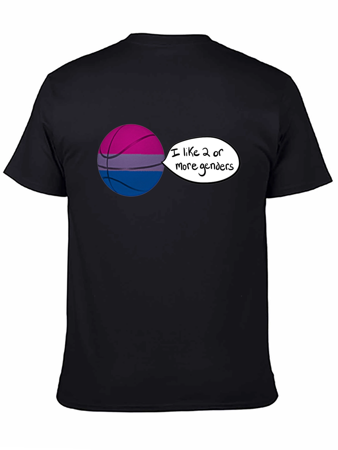 Bi Pride Basketball Graphic Tee