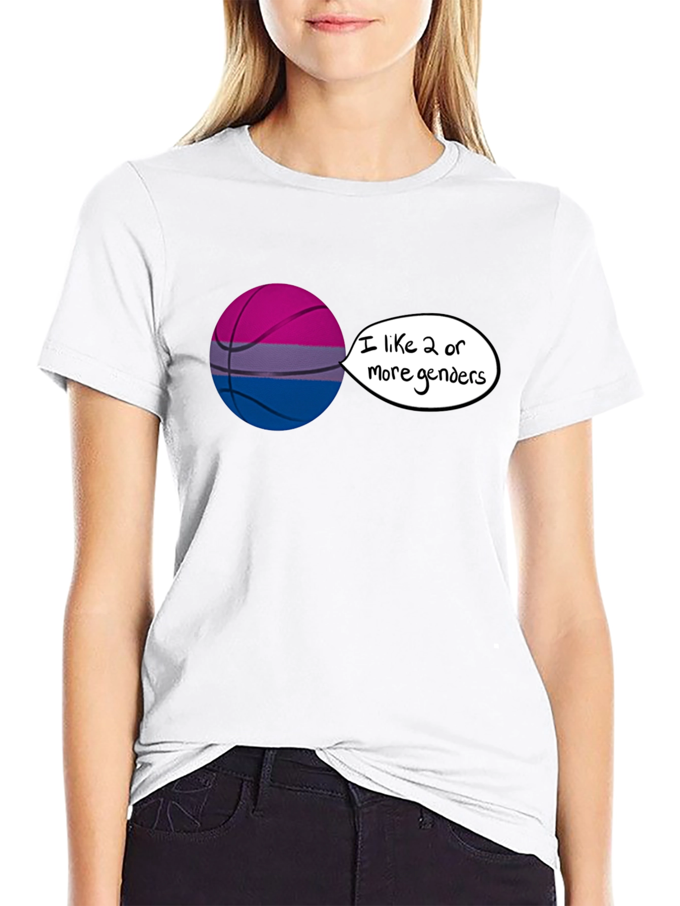 Bi Pride Basketball Graphic Tee