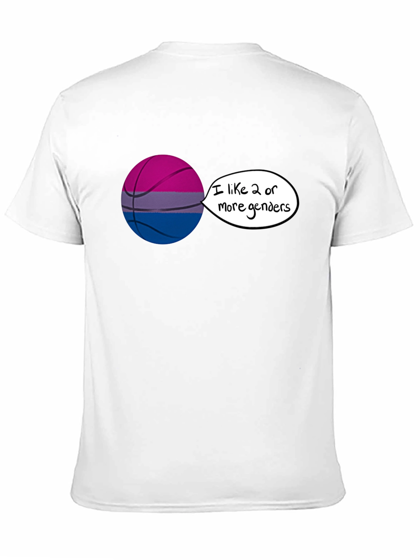 Bi Pride Basketball Graphic Tee