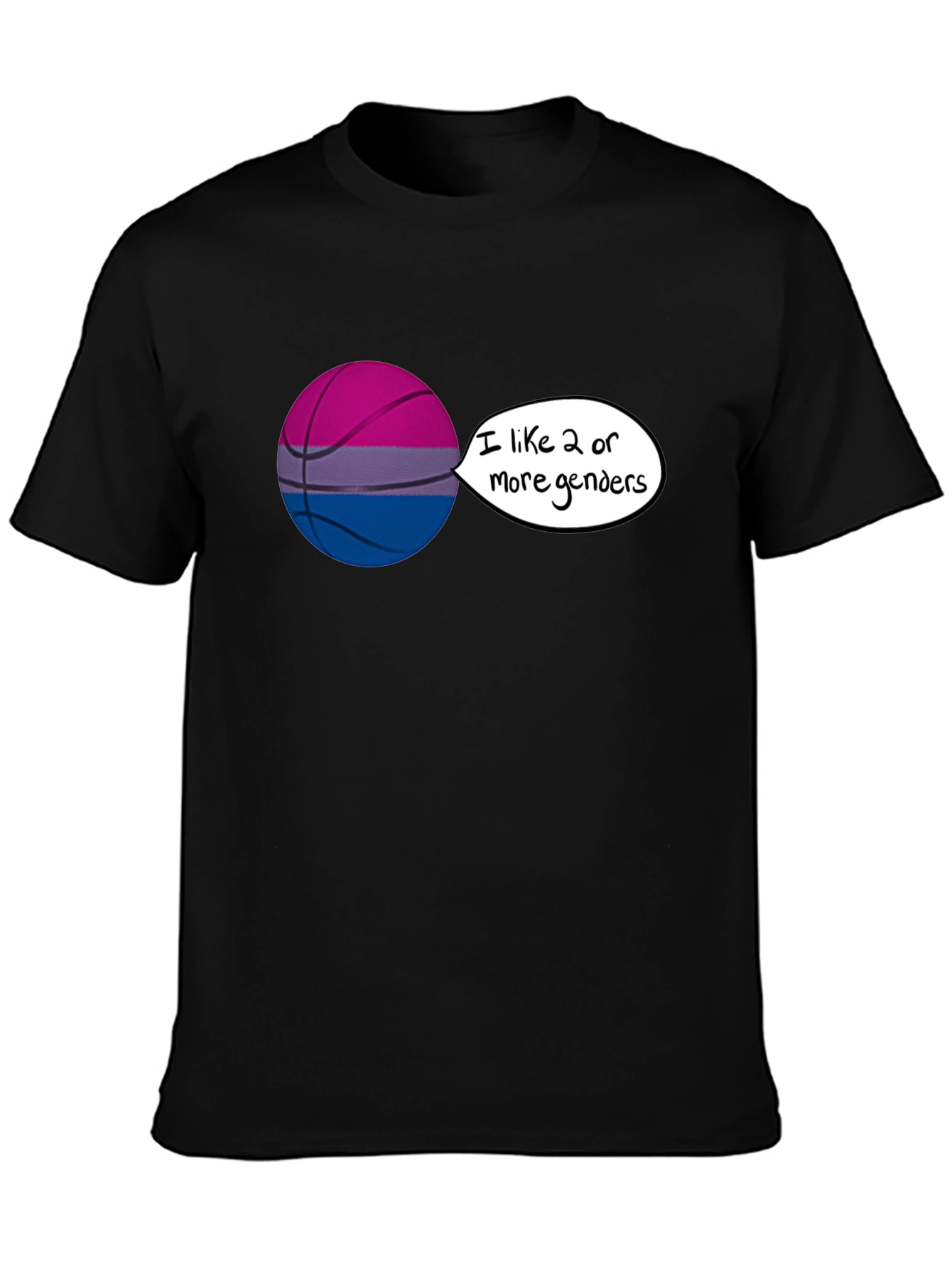 Bi Pride Basketball Graphic Tee