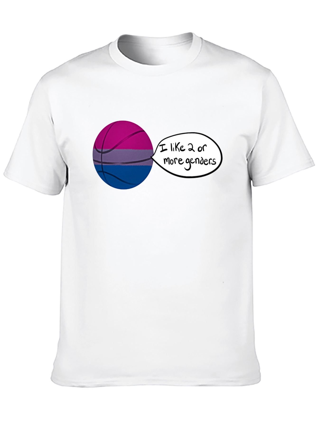 Bi Pride Basketball Graphic Tee