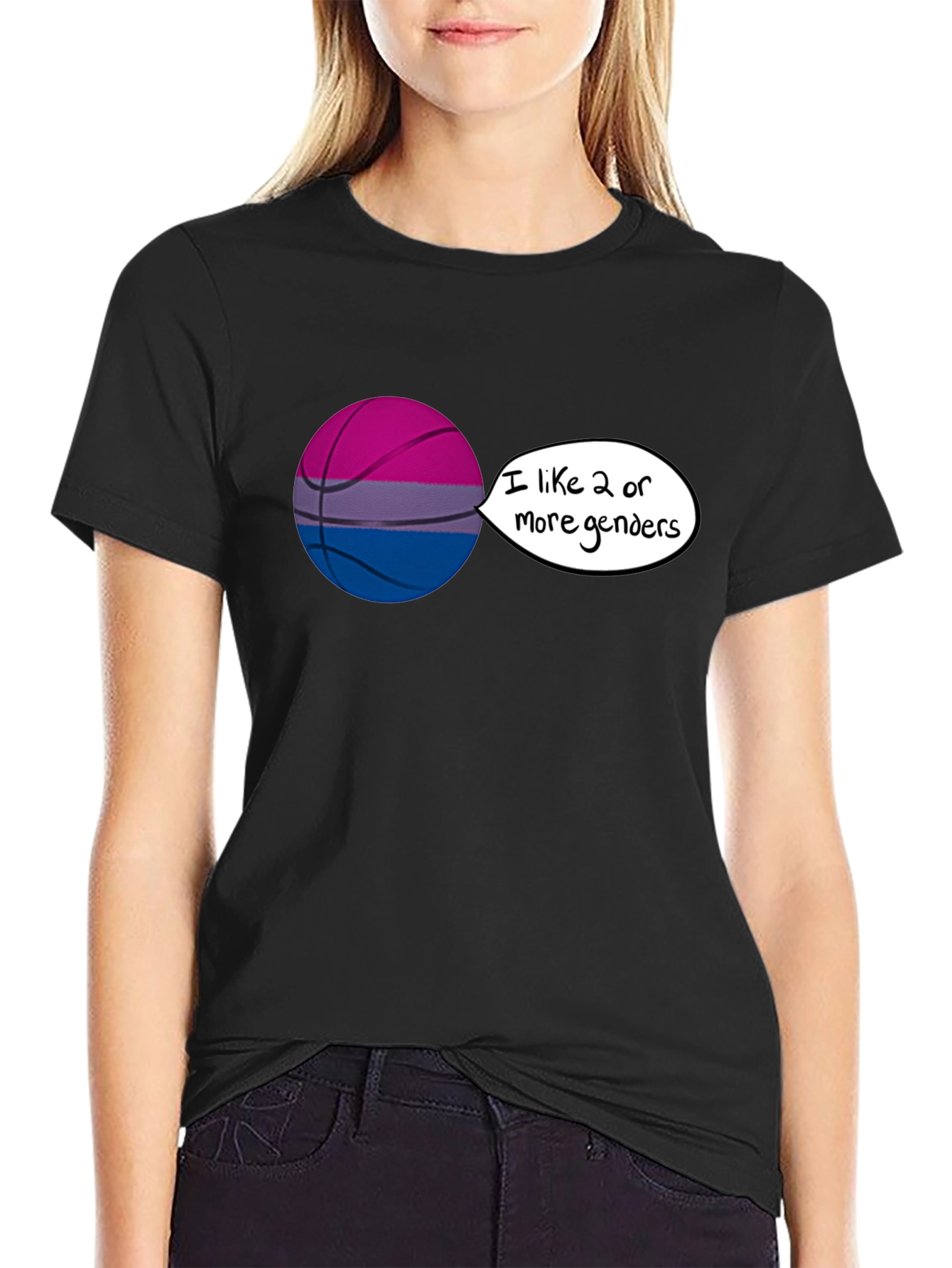 Bi Pride Basketball Graphic Tee