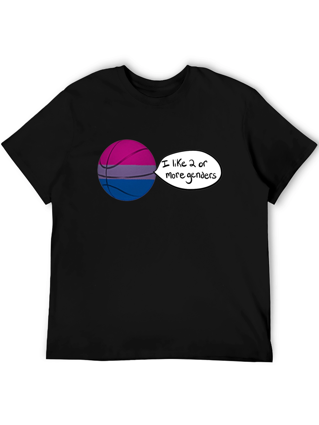 Bi Pride Basketball Graphic Tee