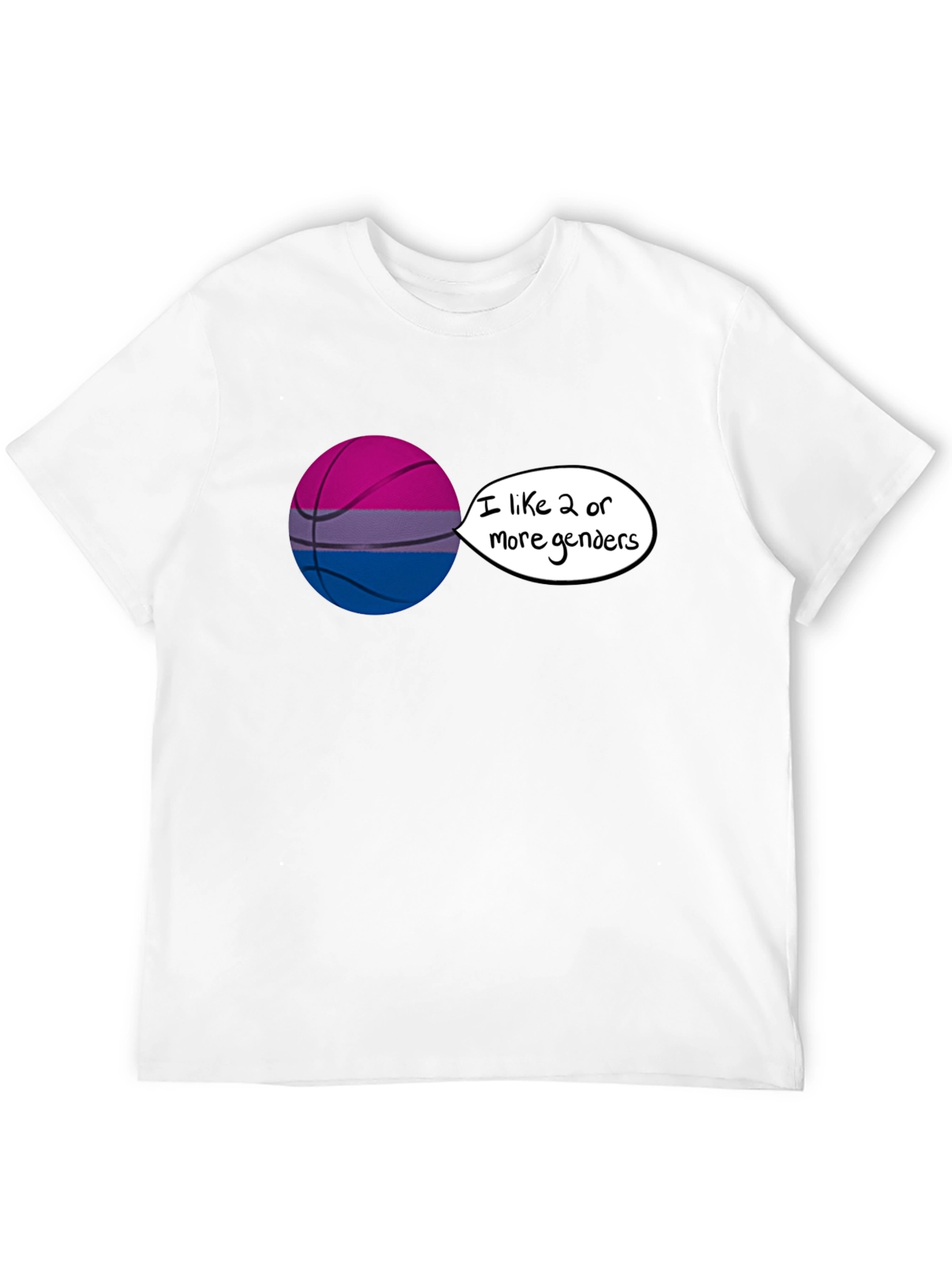 Bi Pride Basketball Graphic Tee