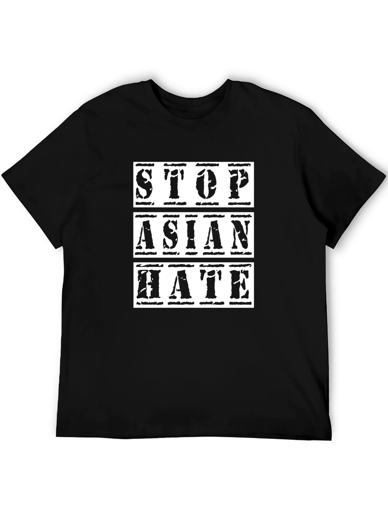 Stop Asian Hate Black T-Shirt