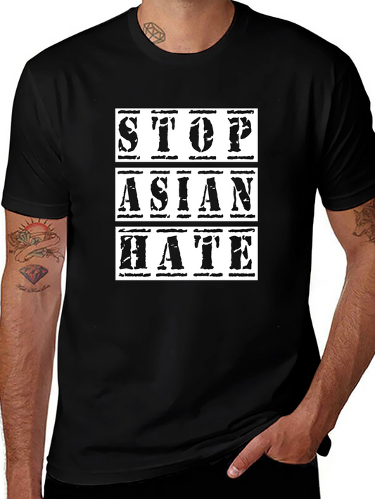 Stop Asian Hate Black T-Shirt
