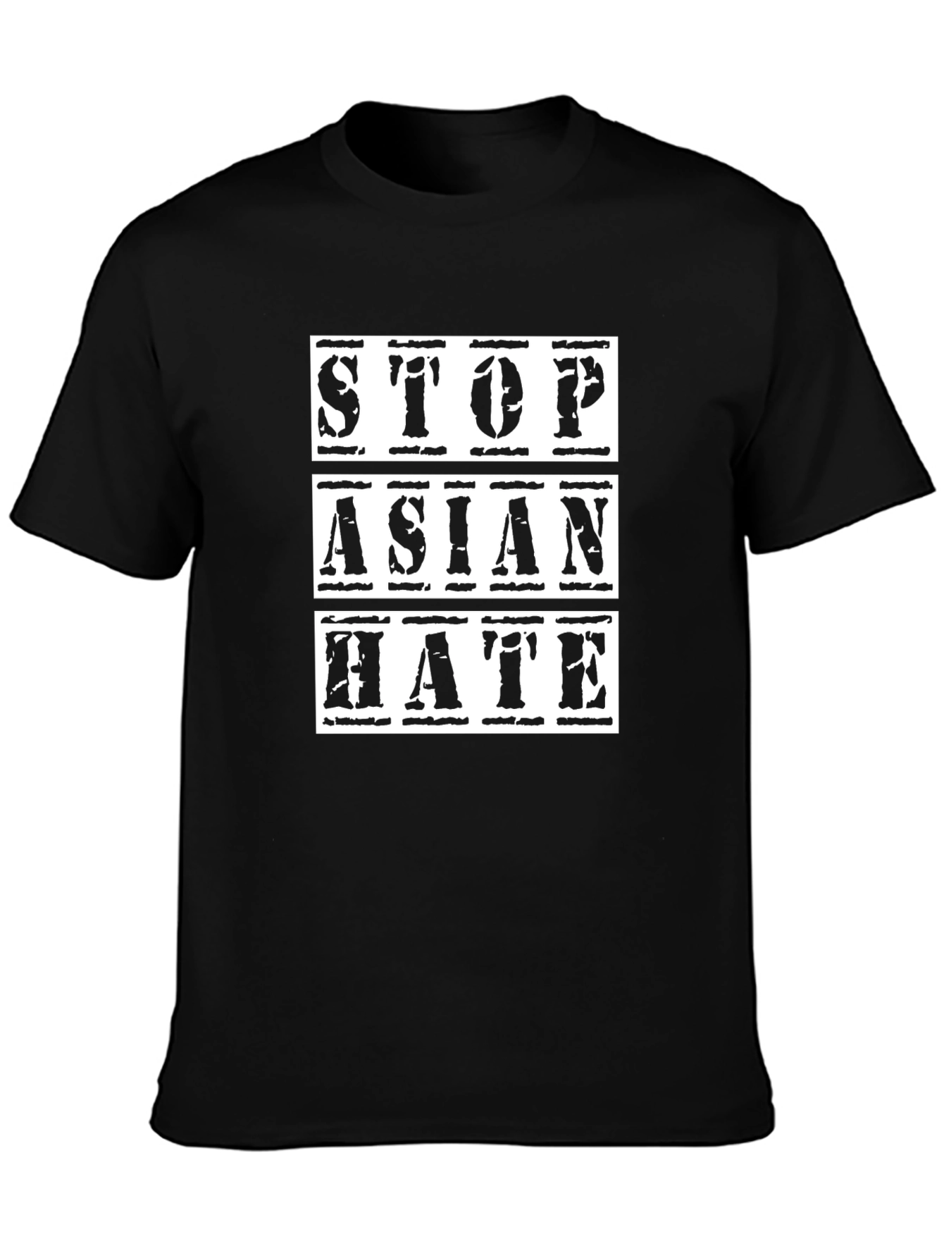 Stop Asian Hate Black T-Shirt