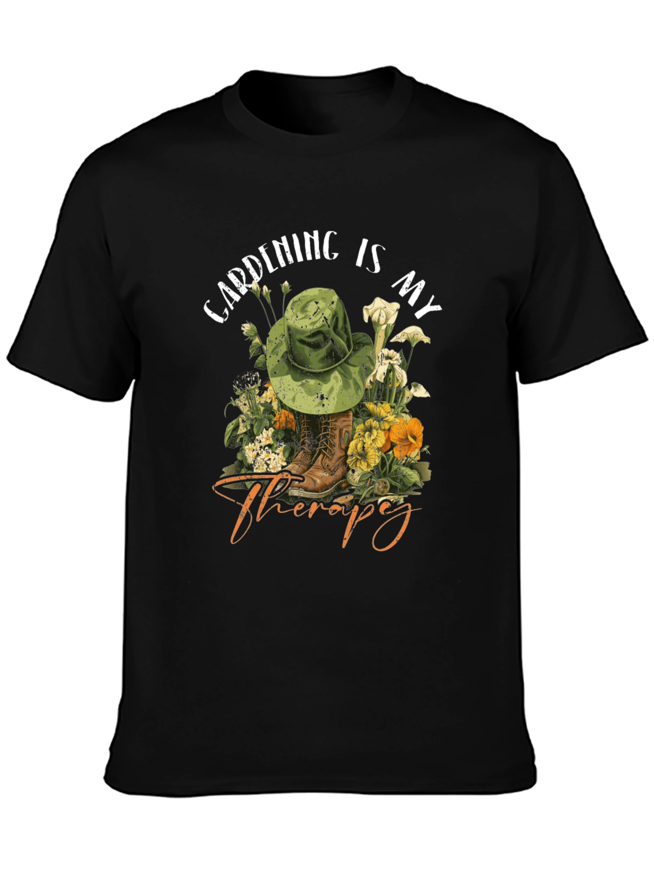 Gardening is my Therapy T-Shirt - Unisex Cotton Tee