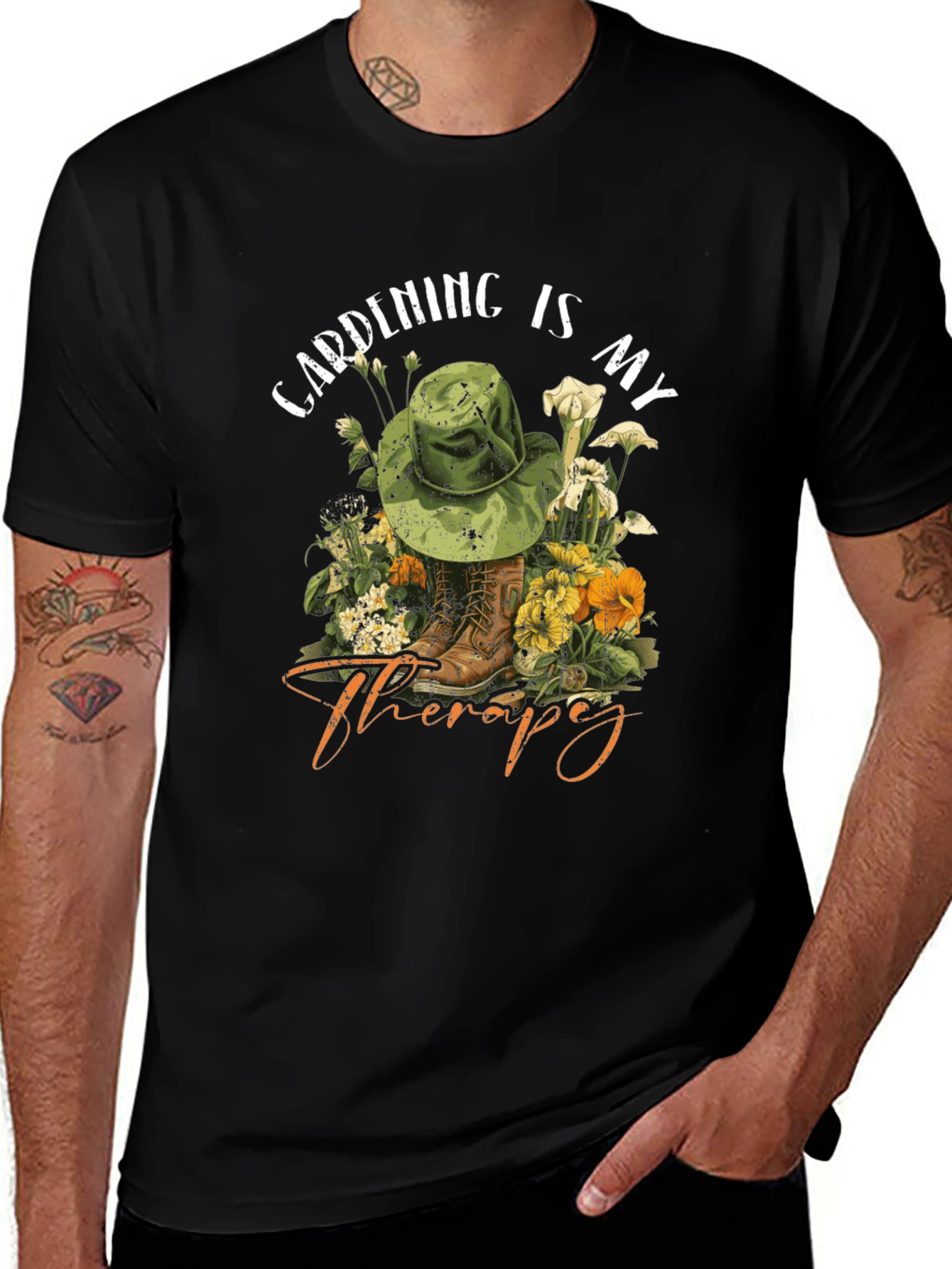 Gardening is my Therapy T-Shirt - Unisex Cotton Tee