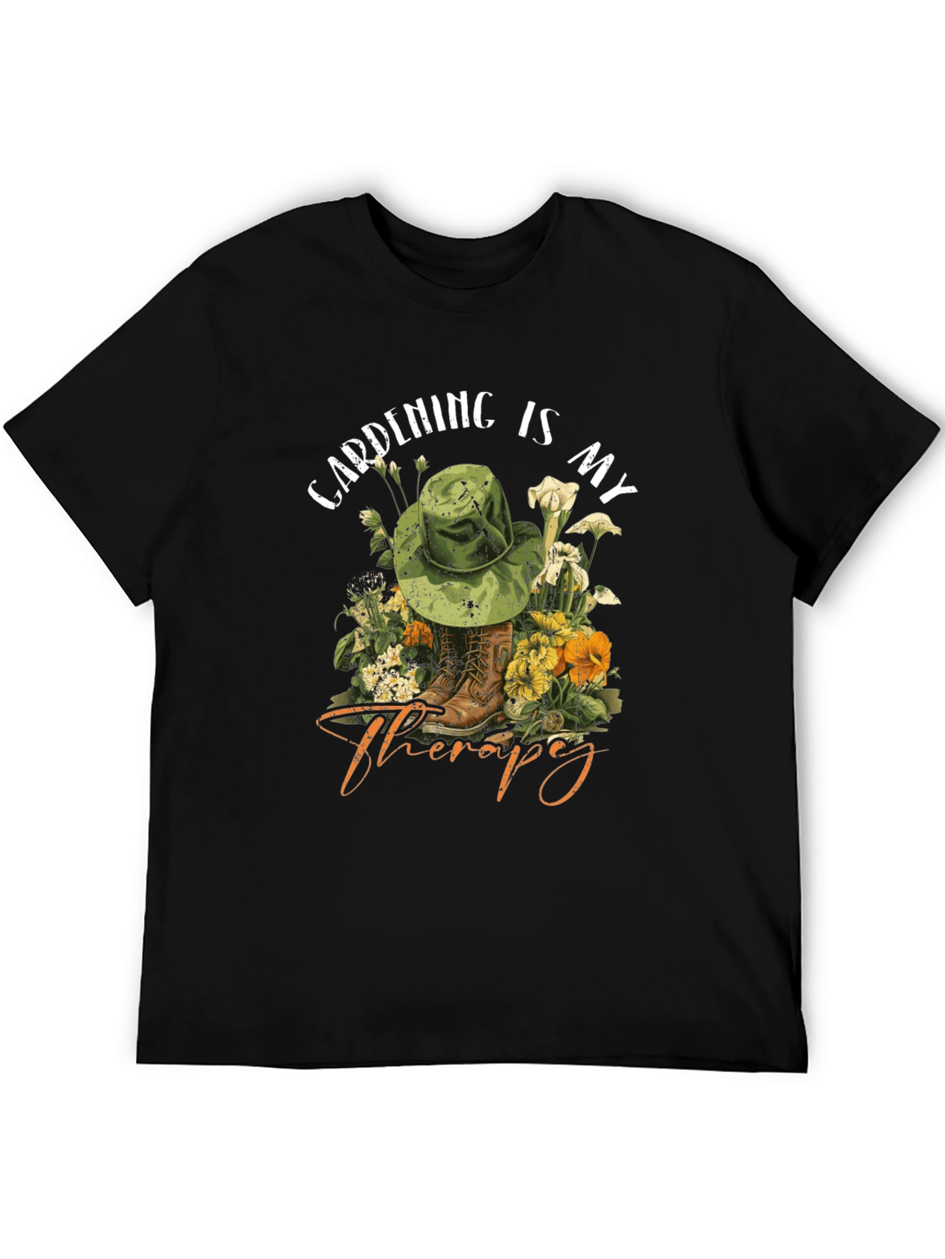 Gardening is my Therapy T-Shirt - Unisex Cotton Tee
