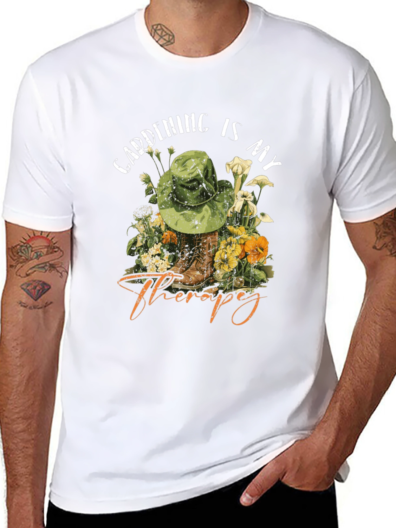 Gardening is my Therapy T-Shirt - Unisex Cotton Tee