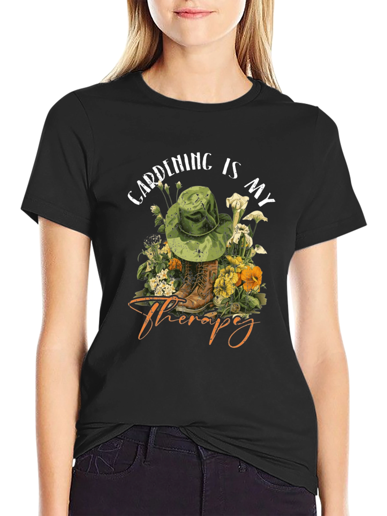 Gardening is my Therapy T-Shirt - Unisex Cotton Tee