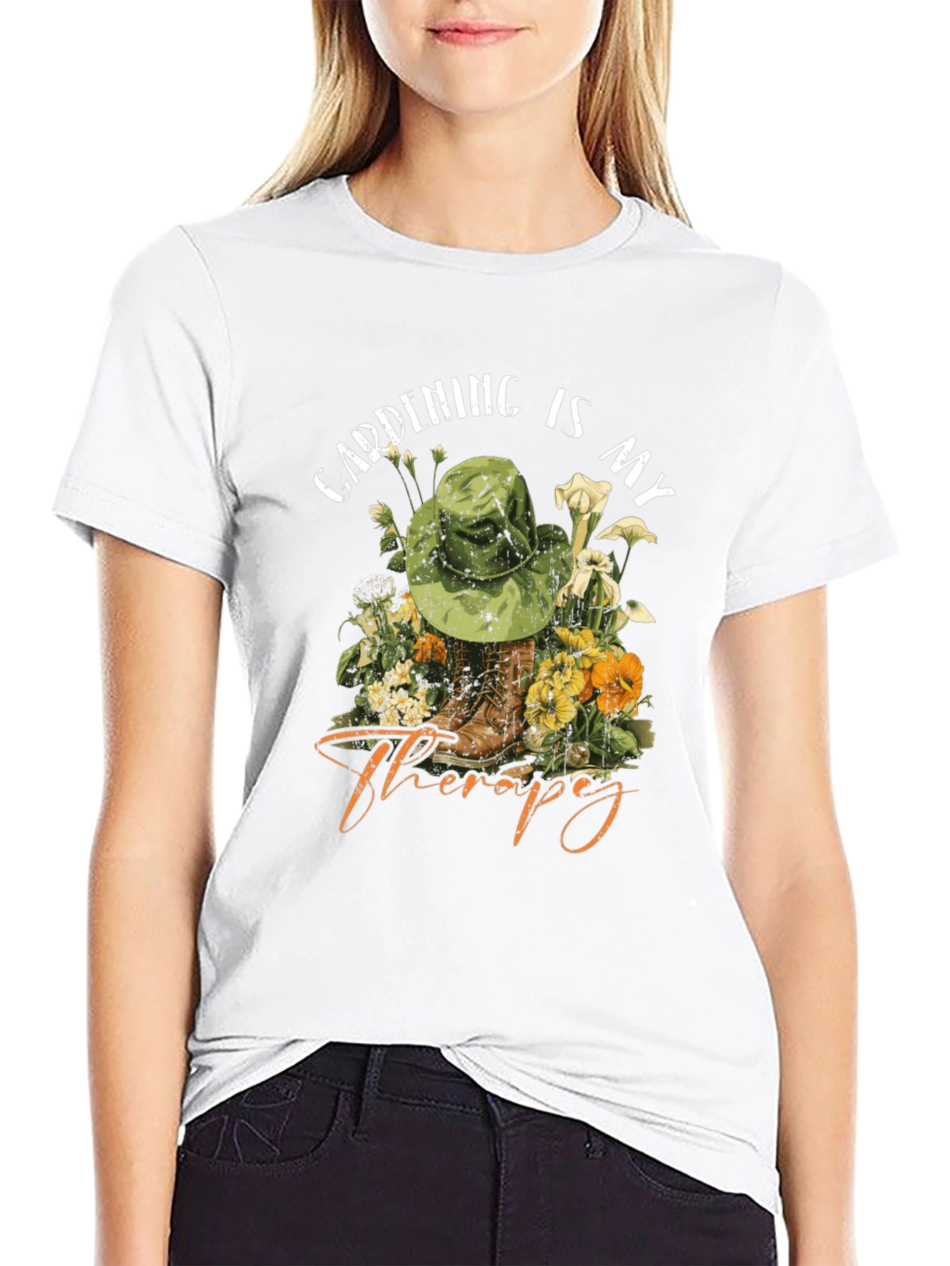 Gardening is my Therapy T-Shirt - Unisex Cotton Tee