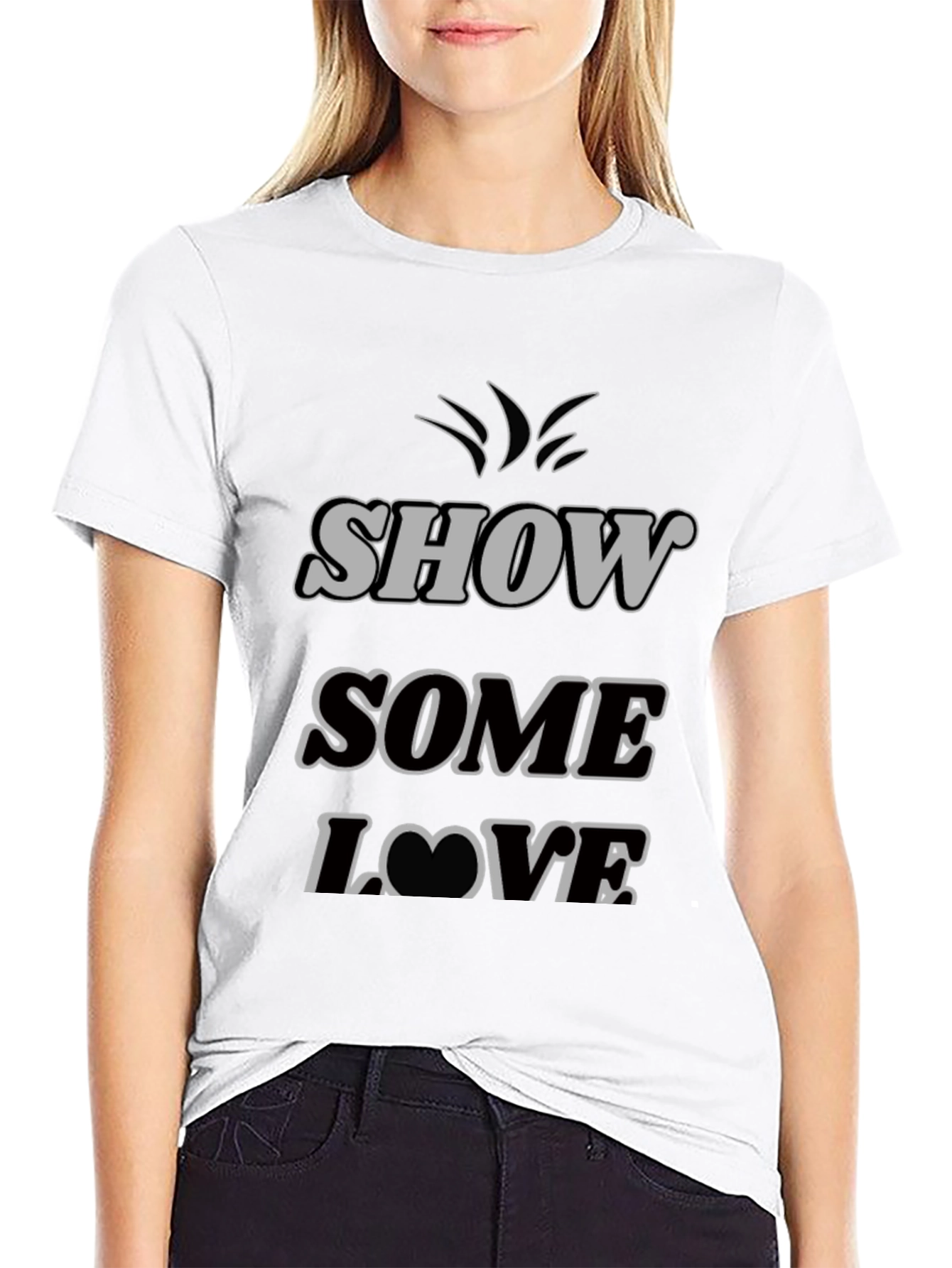 Show Some Love Graphic Tee - Black T-Shirt