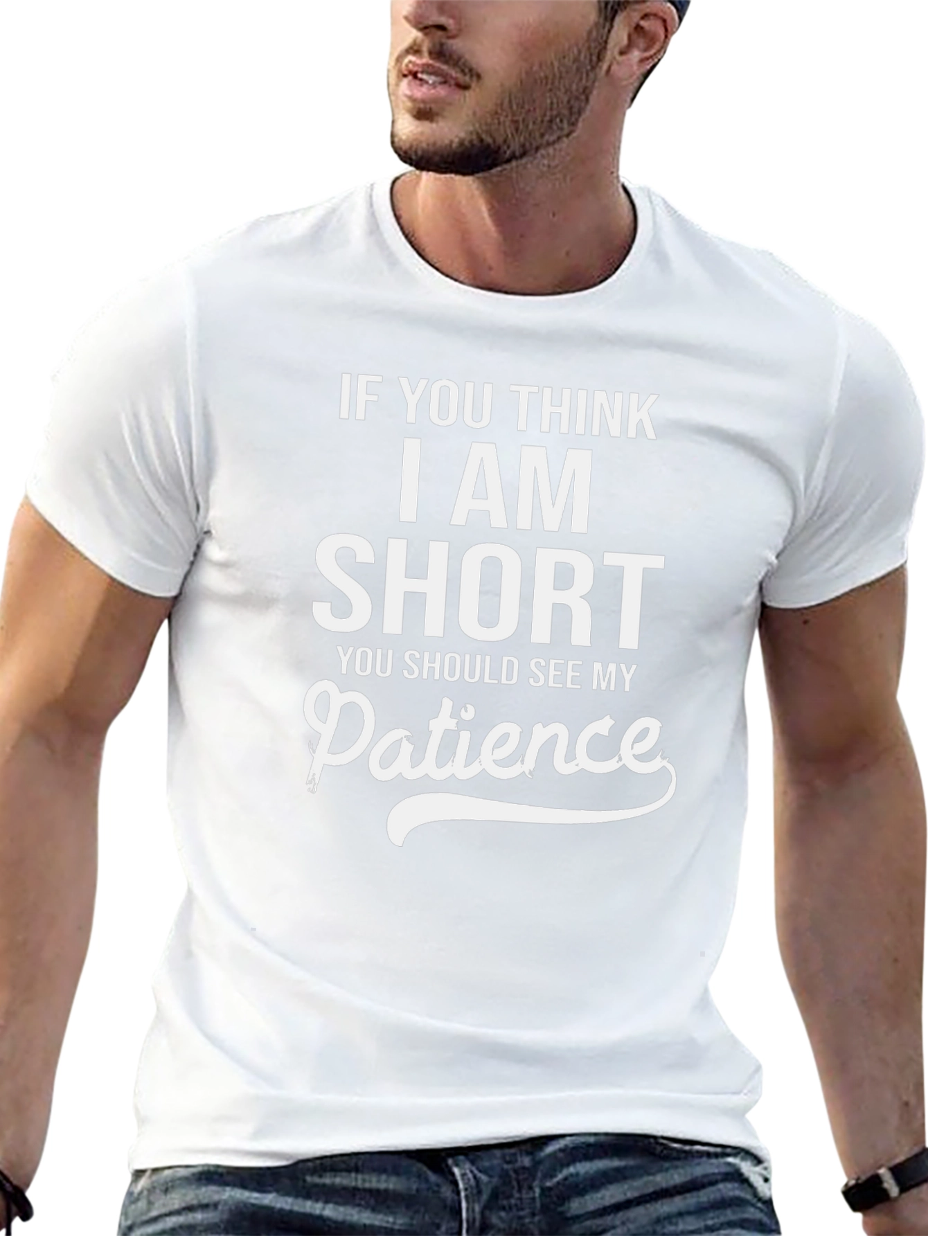 Humorous Short Patience Graphic Tee