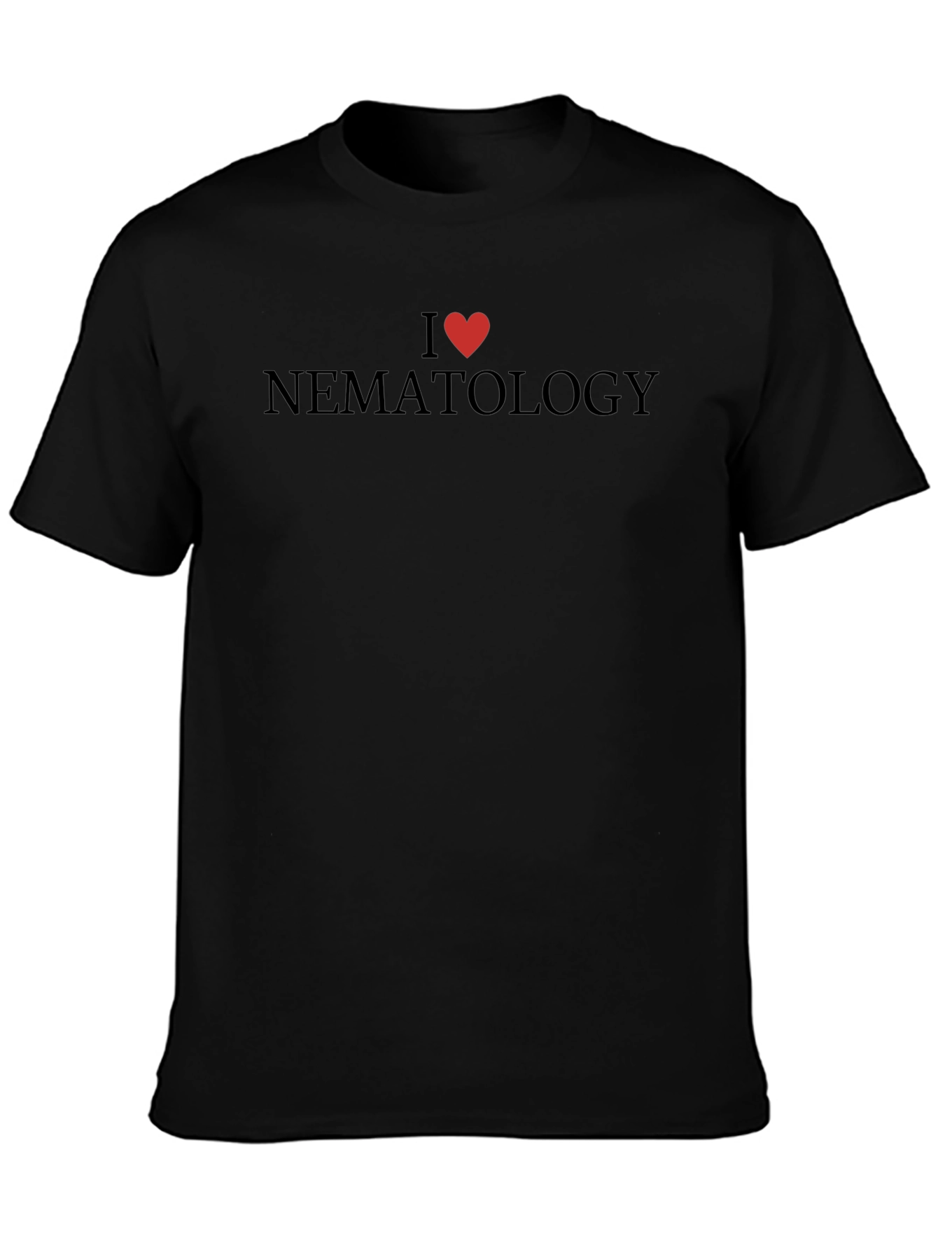 I Heart Nematology Black T-Shirt