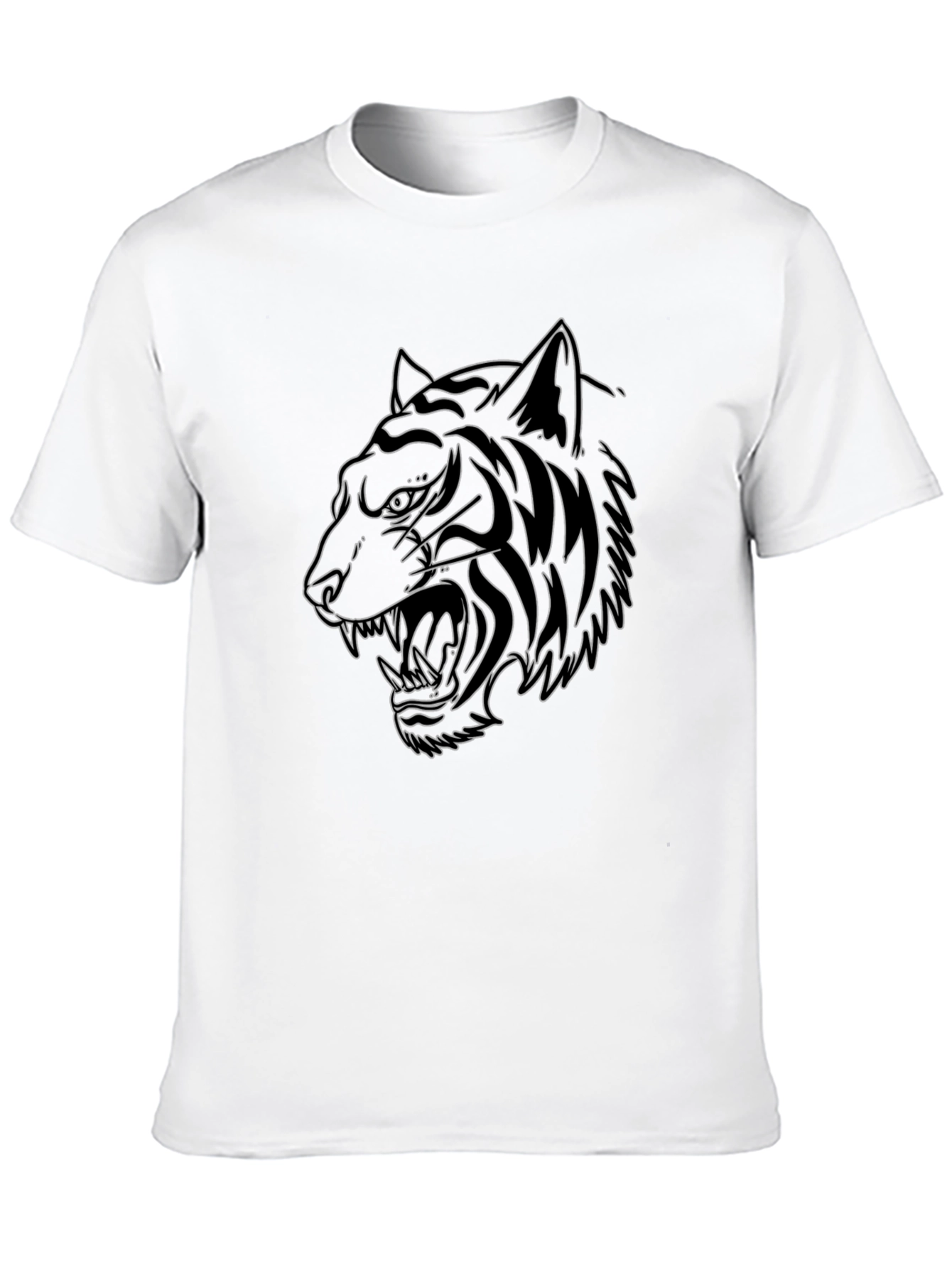 Black Tiger Graphic Tee - Stylish Mens T-Shirt