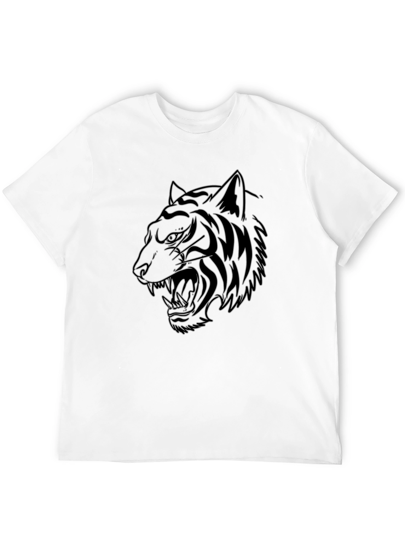 Black Tiger Graphic Tee - Stylish Mens T-Shirt