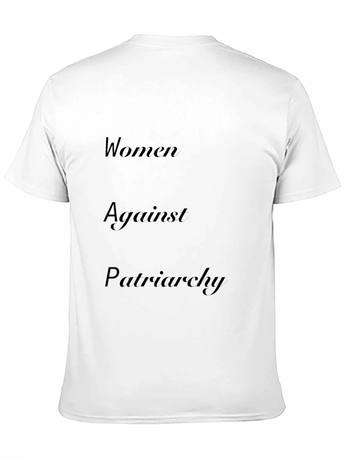 Women Against Patriarchy Black T-Shirt