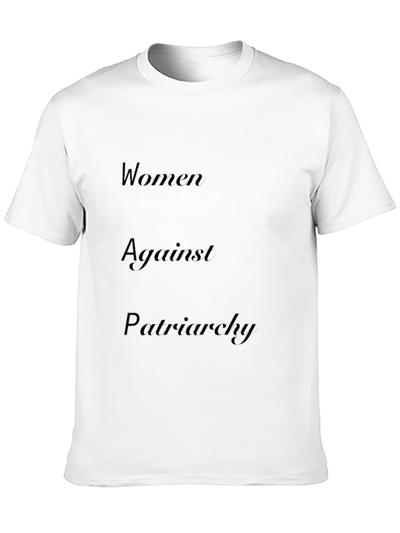 Women Against Patriarchy Black T-Shirt