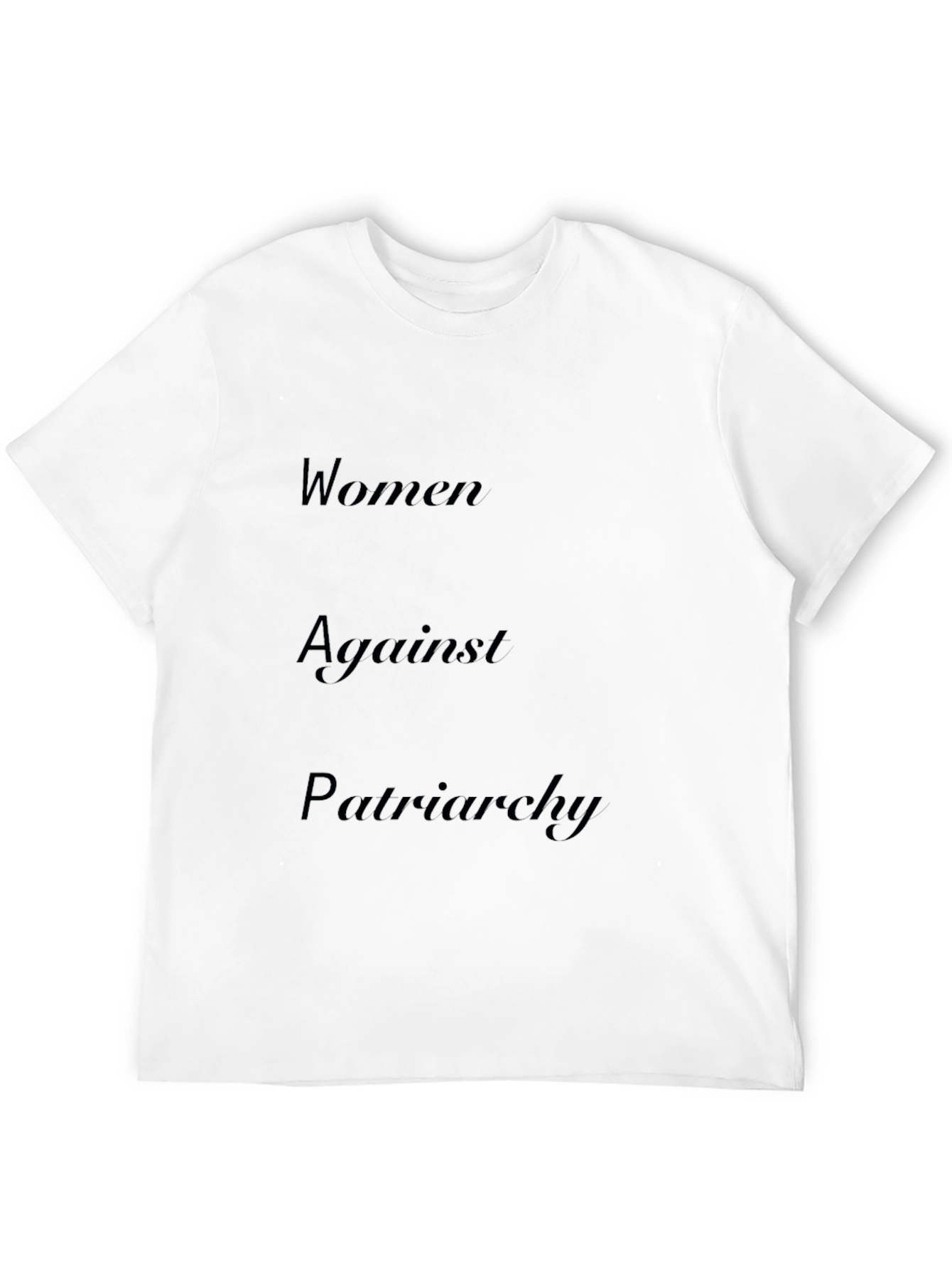 Women Against Patriarchy Black T-Shirt
